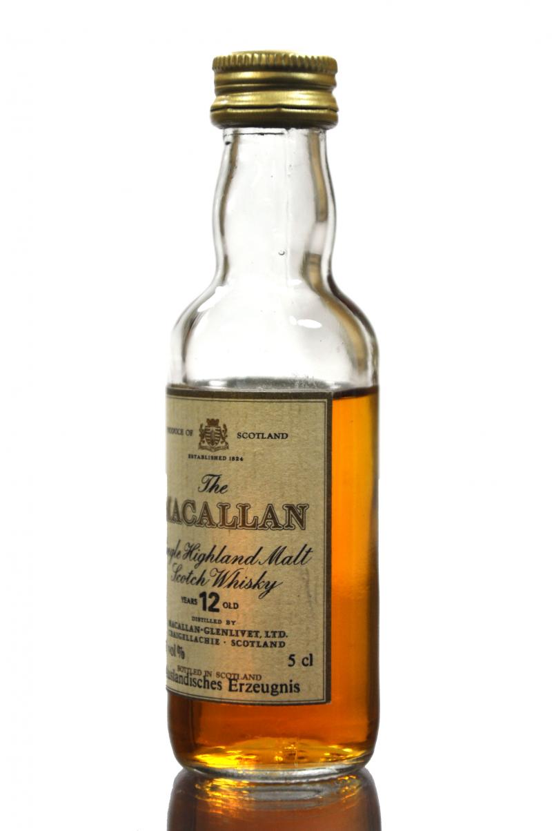 Macallan 12 Year Old Miniature