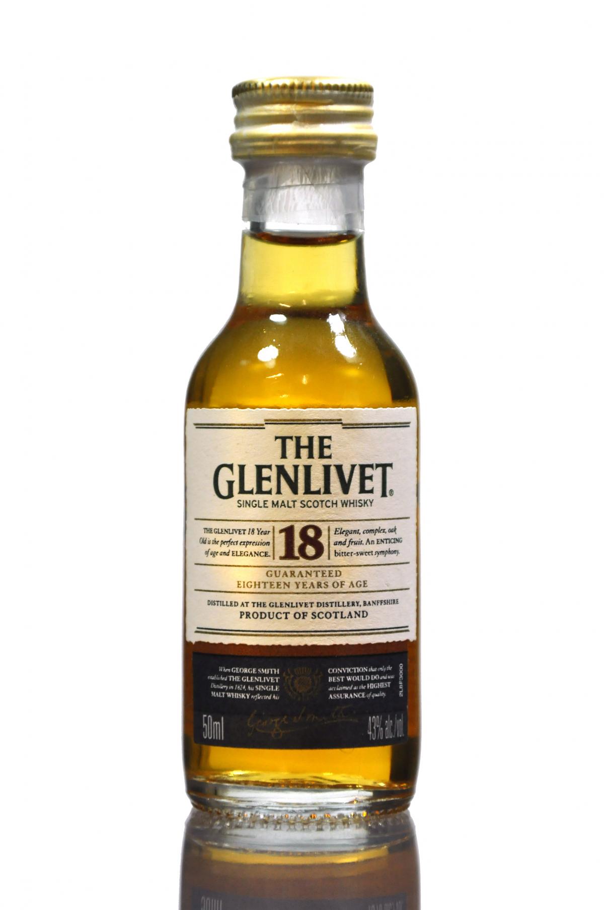 Glenlivet 18 Year Old Miniature