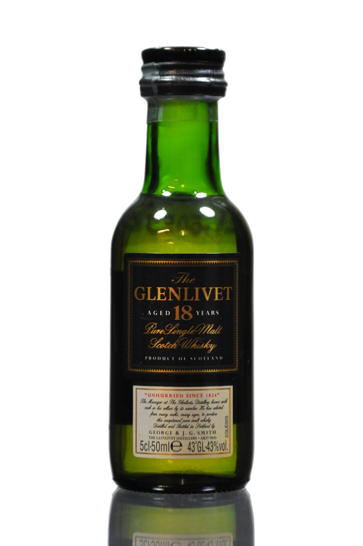 Glenlivet 18 Year Old Miniature