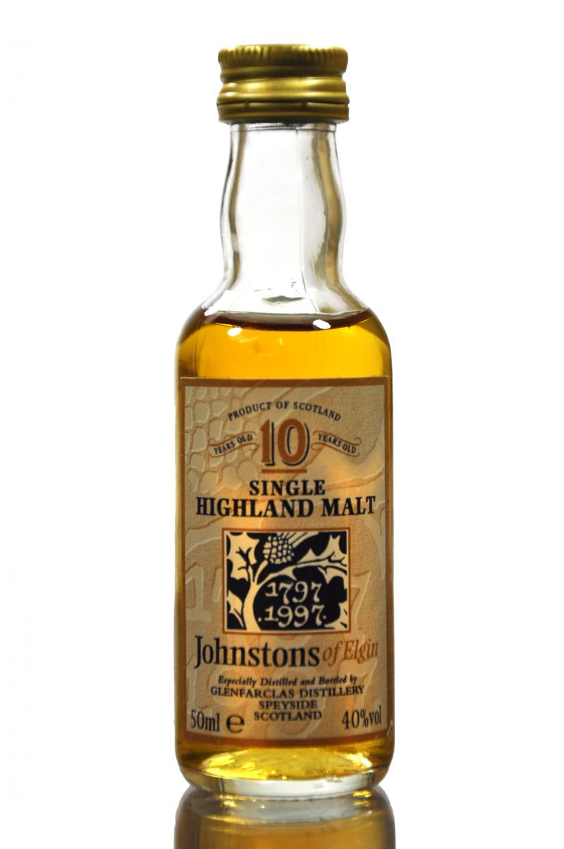 Glenfarclas Johnstons Of Elgin Miniature