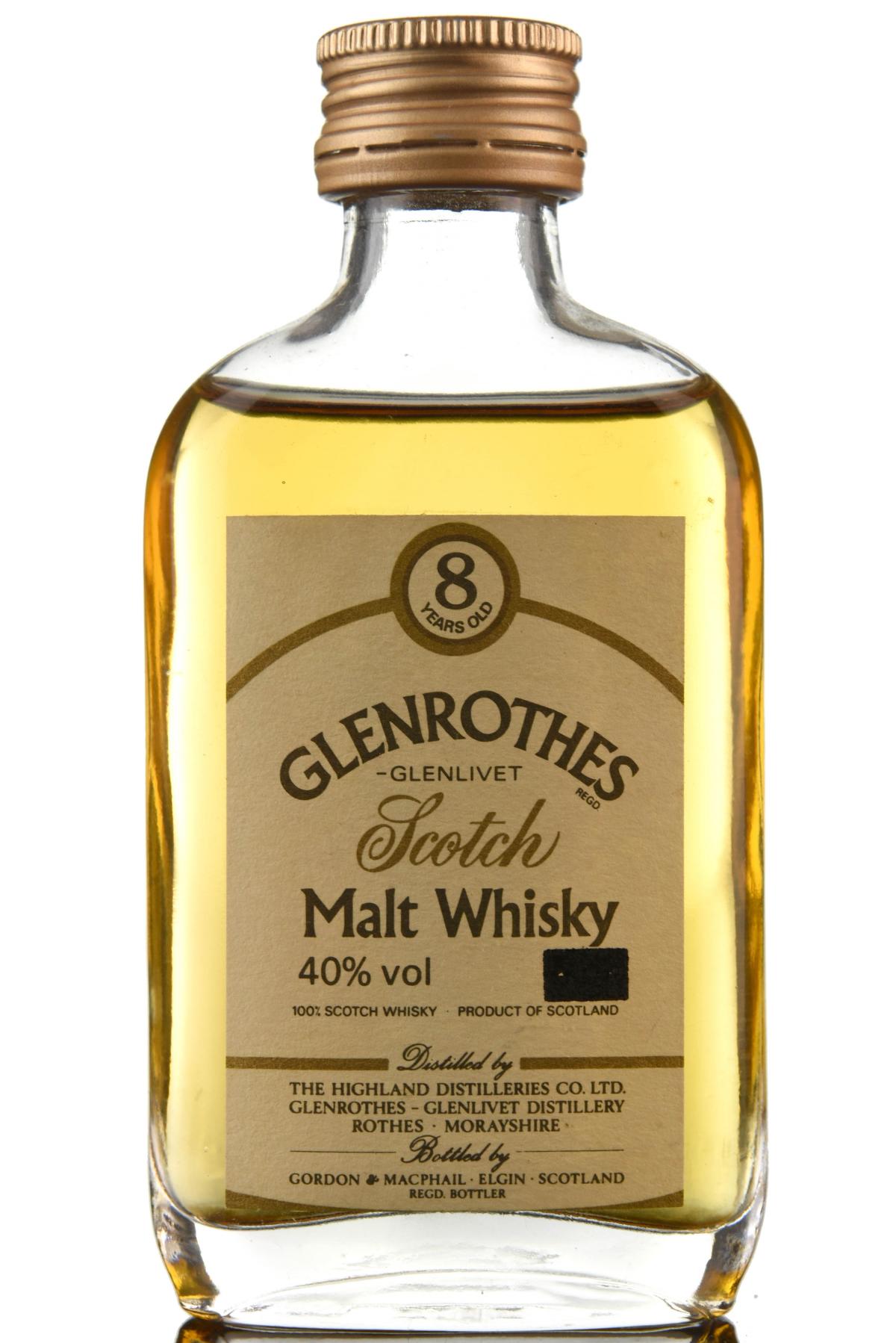 Glenrothes 8 Year Old - Gordon & MacPhail Miniature