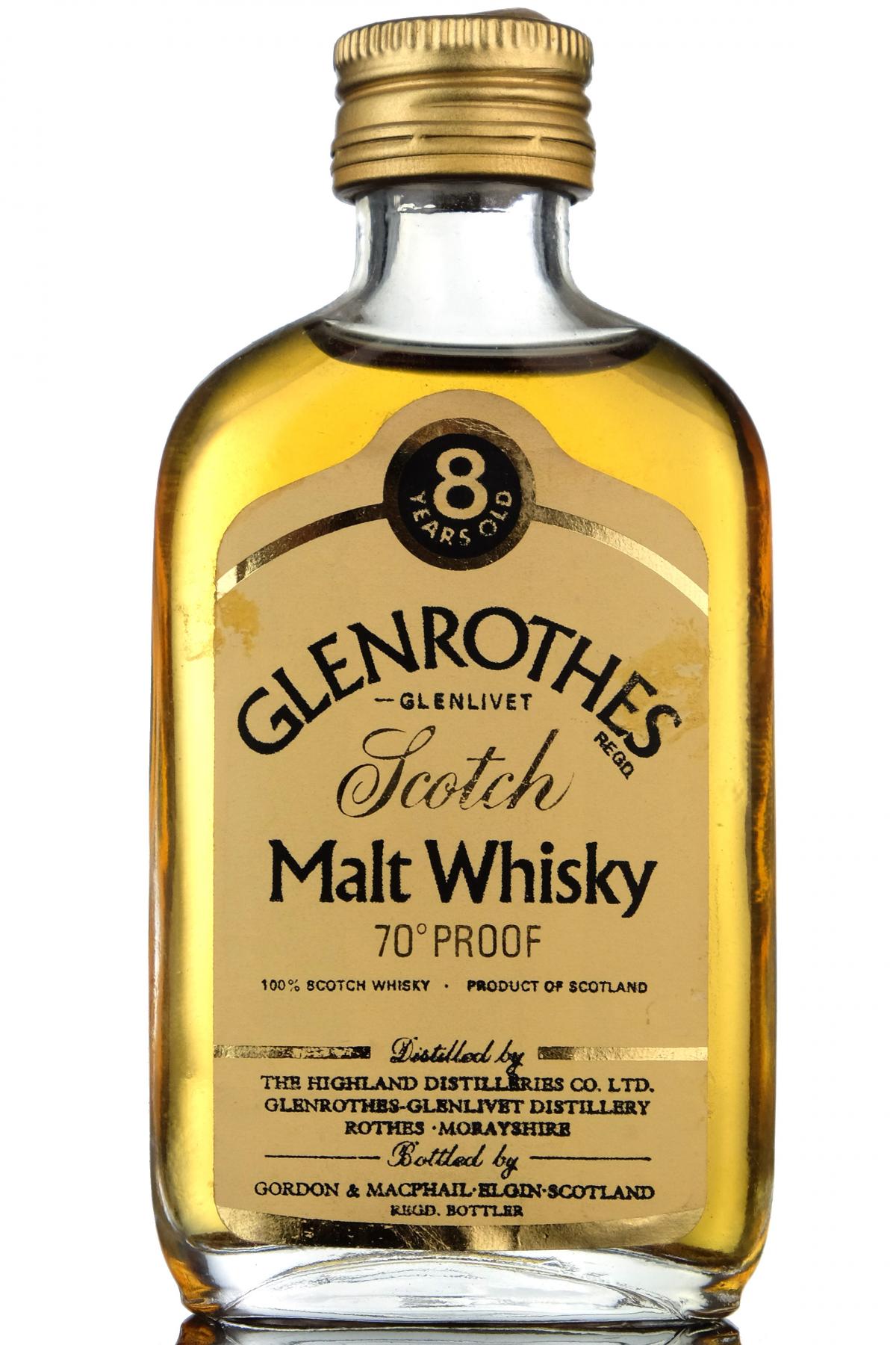 Glenrothes 8 Year Old - Gordon & MacPhail Miniature