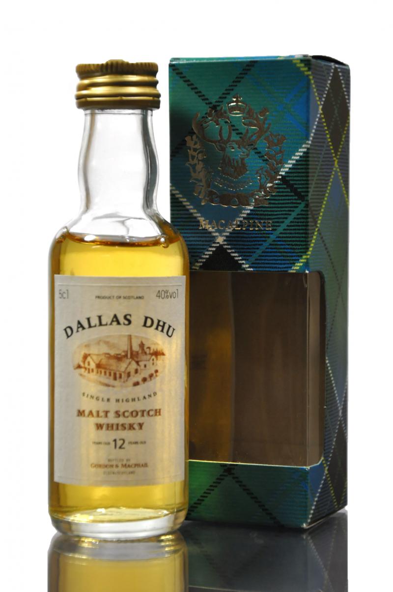 Dallas Dhu 12 Year Old - Gordon & MacPhail Miniature