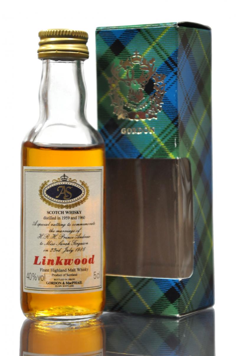 Linkwood Royal Marriage 1959 & 1960 - Gordon & MacPhail Miniature