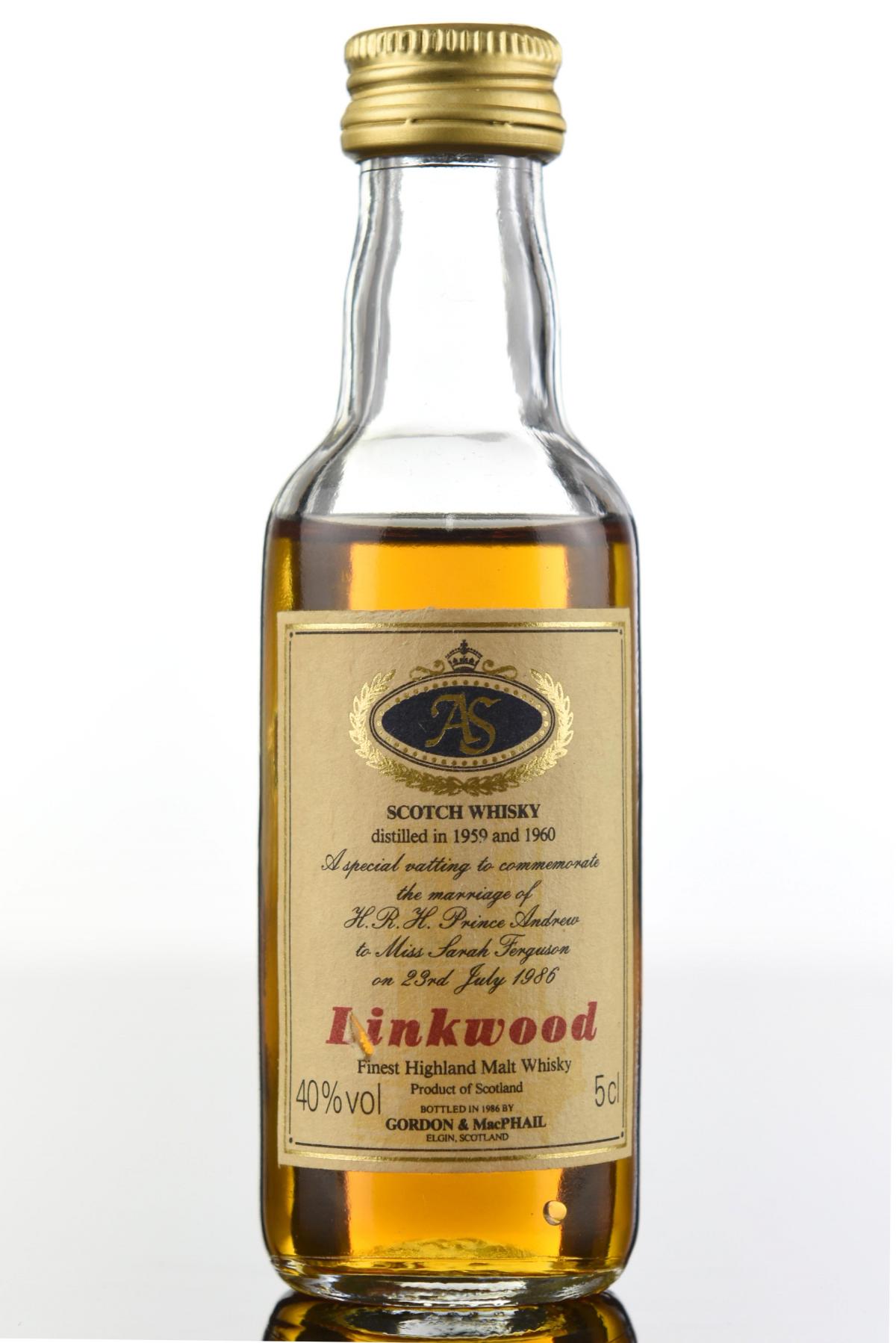 Linkwood Royal Marriage 1959 & 1960 - Gordon & MacPhail Miniature