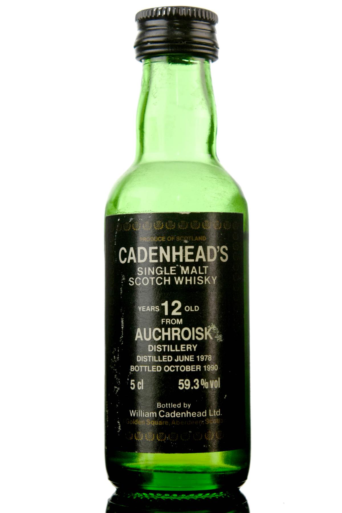 Auchroisk 1978-1990 - 12 Year Old - Cadenhead Miniature