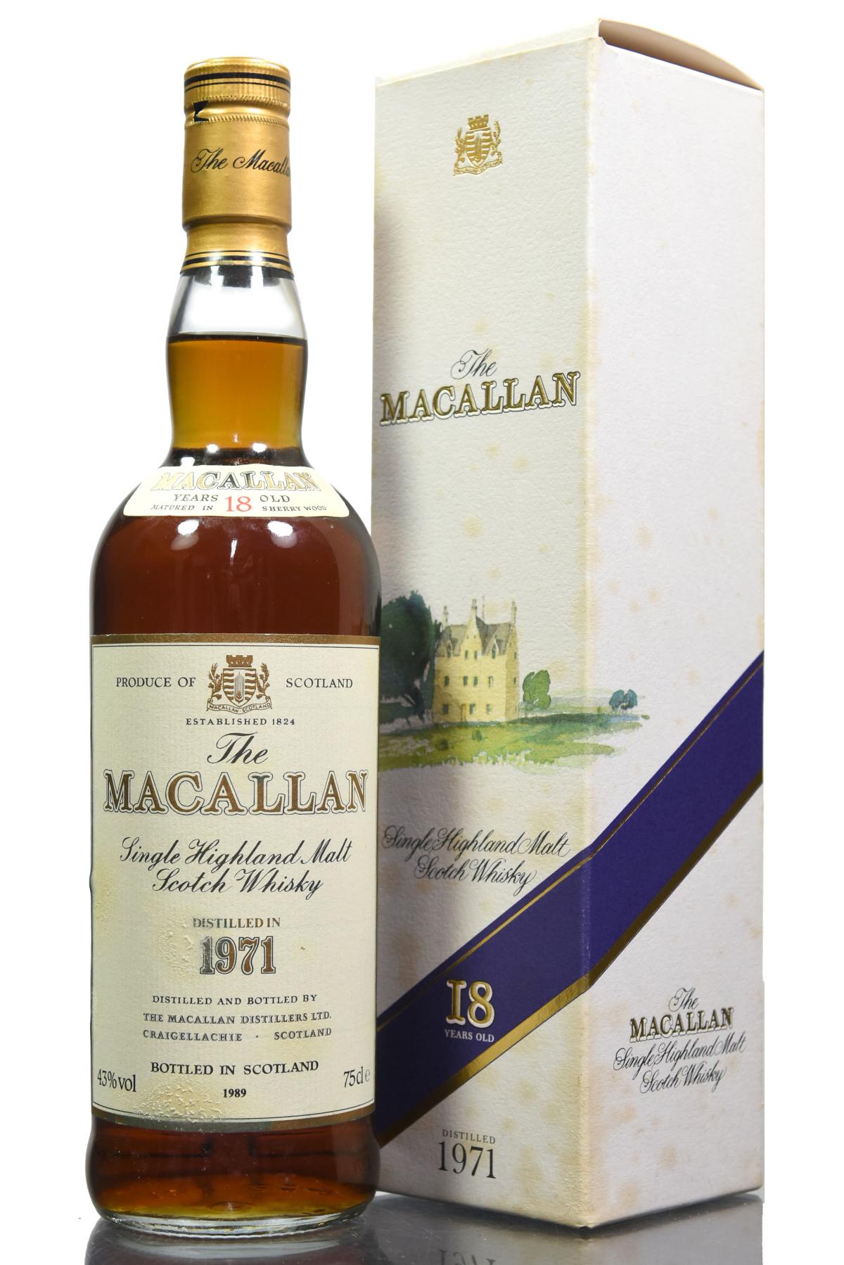 Macallan 1971-1989 - 18 Year Old