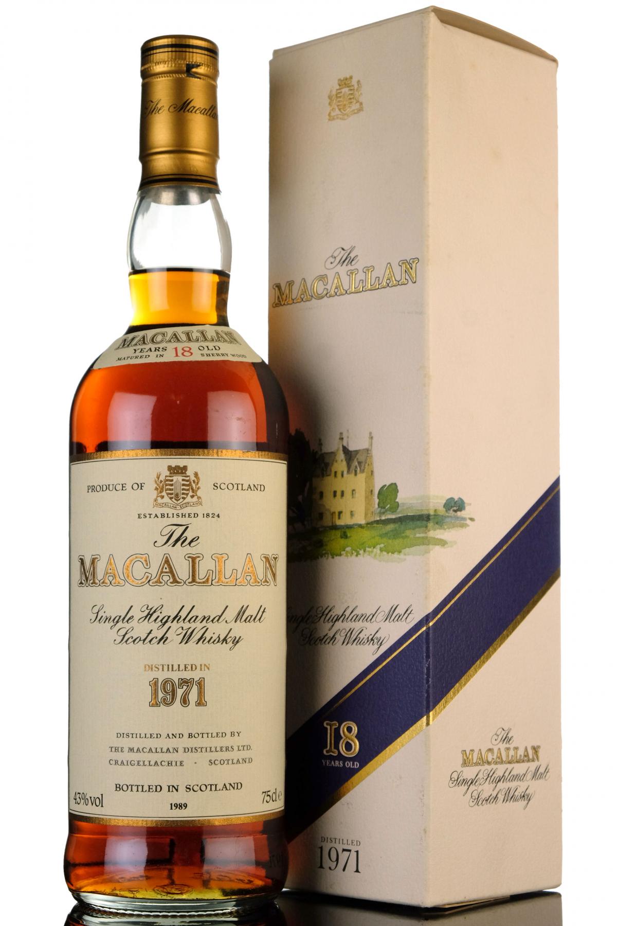 Macallan 1971-1989 - 18 Year Old