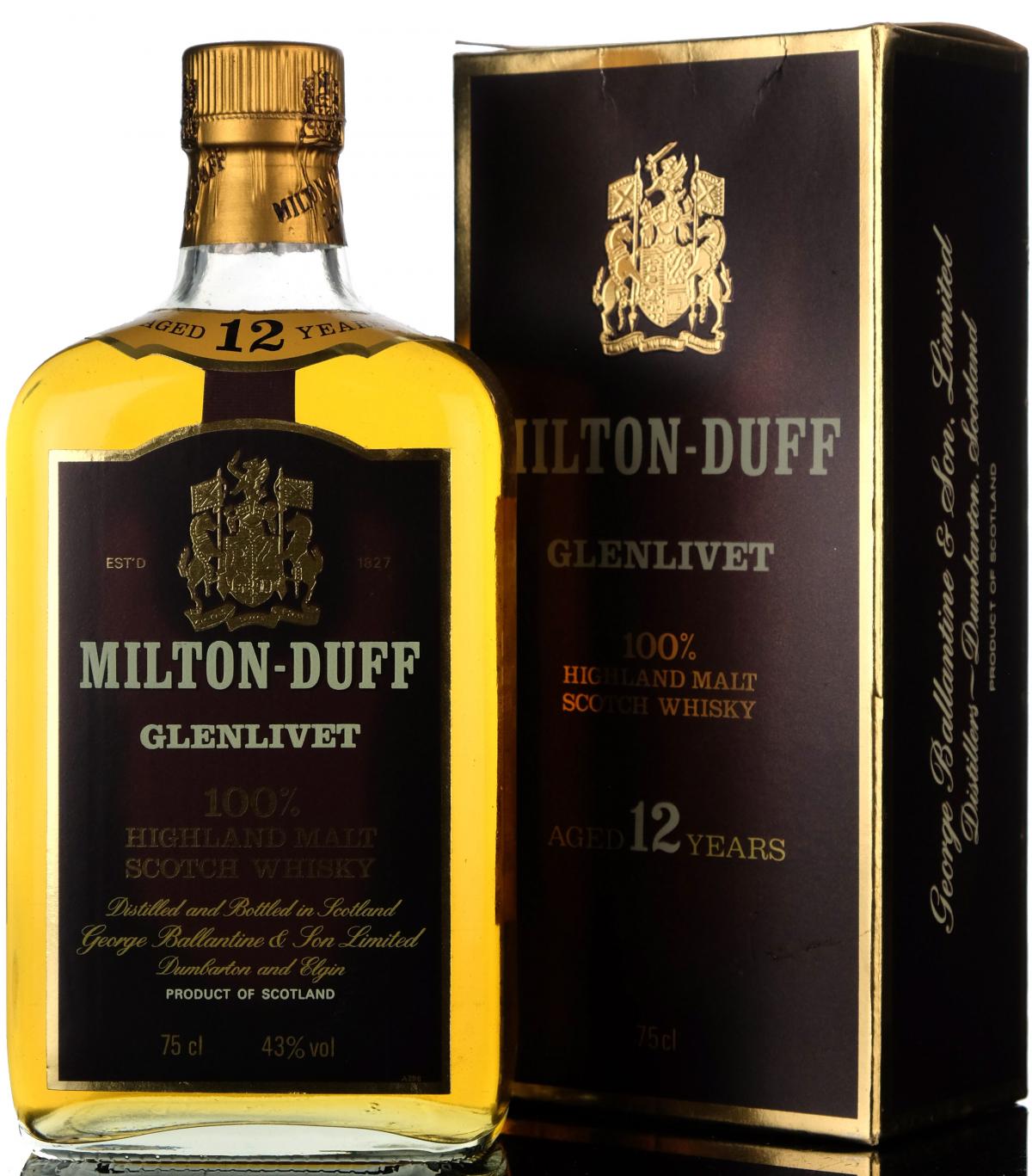 Miltonduff-Glenlivet 12 Year Old - 1980s