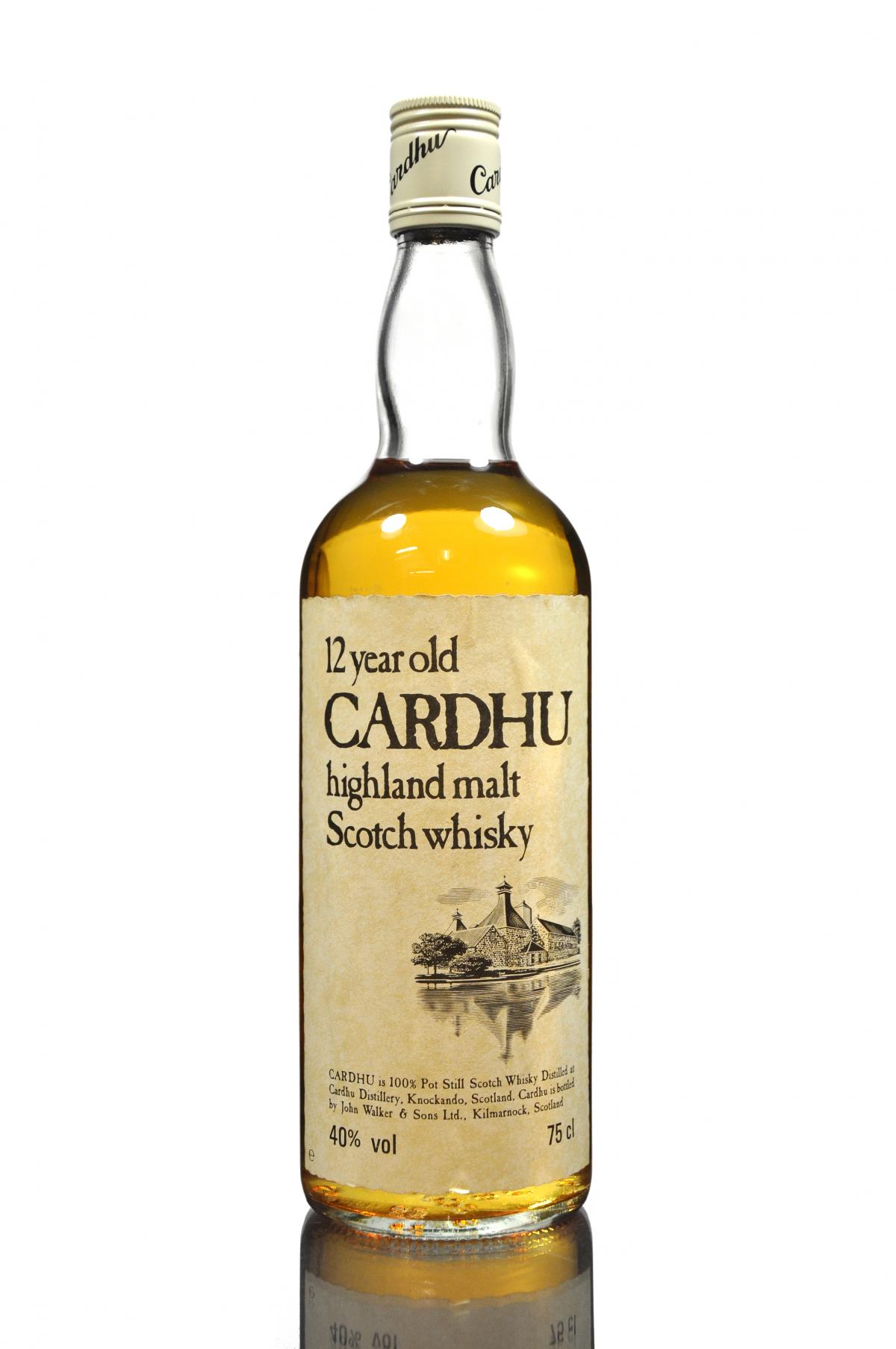 CARDHU 12 YEAR OLD - 1980S