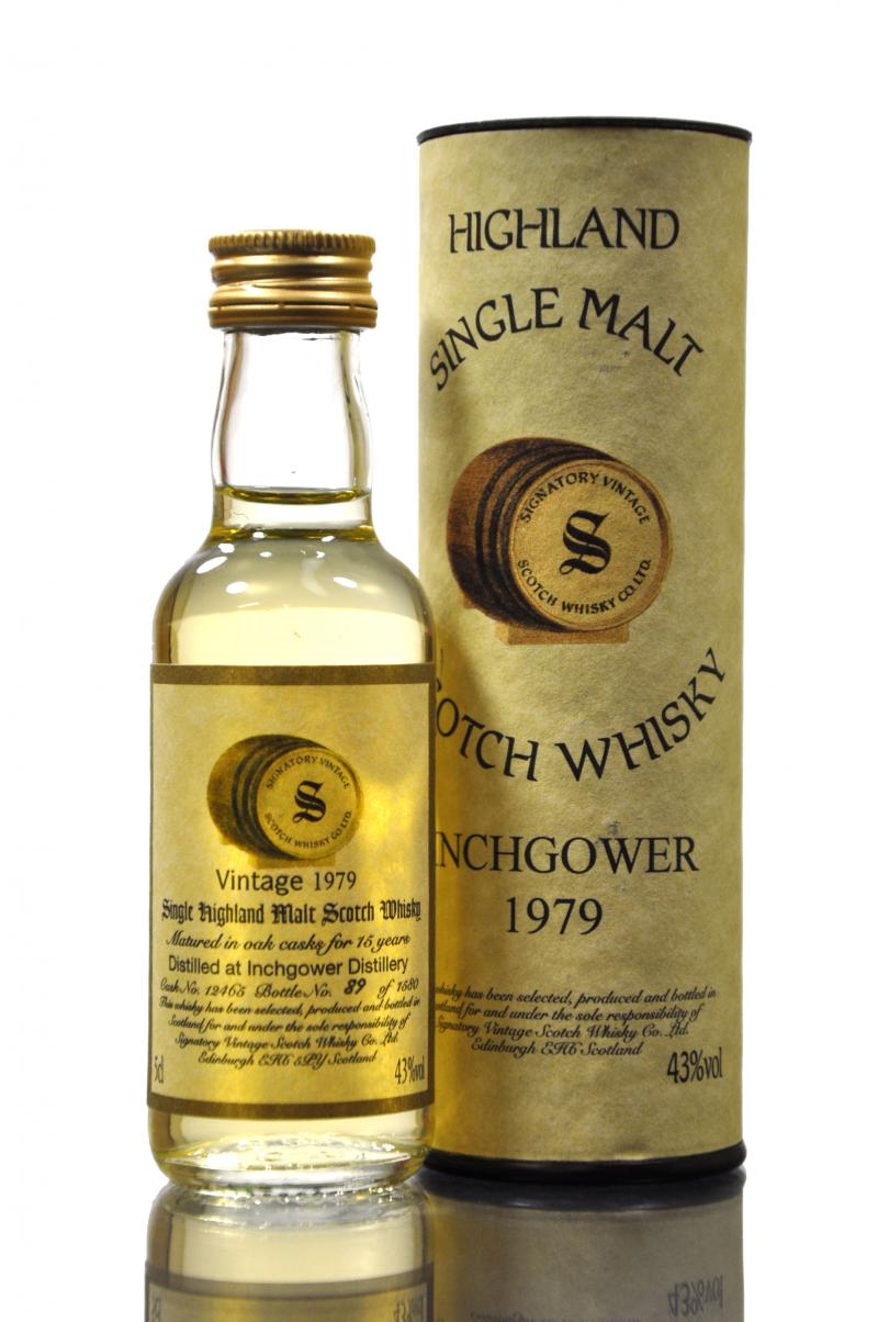 Inchgower 1979 - 15 Year Old - Signatory Vintage Miniature