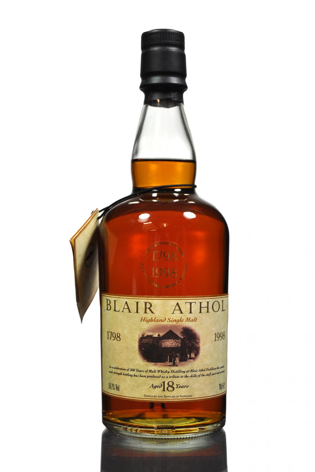 Blair Athol 18 Year Old - bicentenary 1798-1998