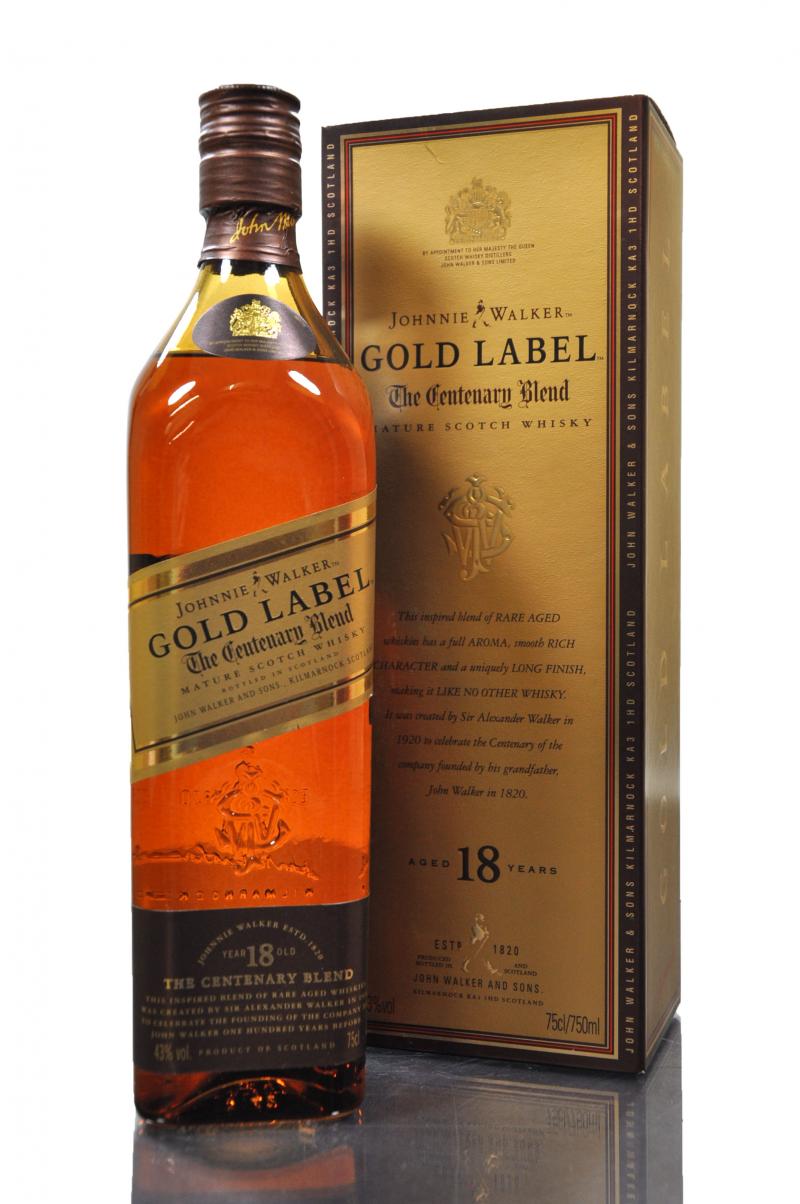 Johnnie Walker 18 Year Old - Gold Label - The Centenary Blend