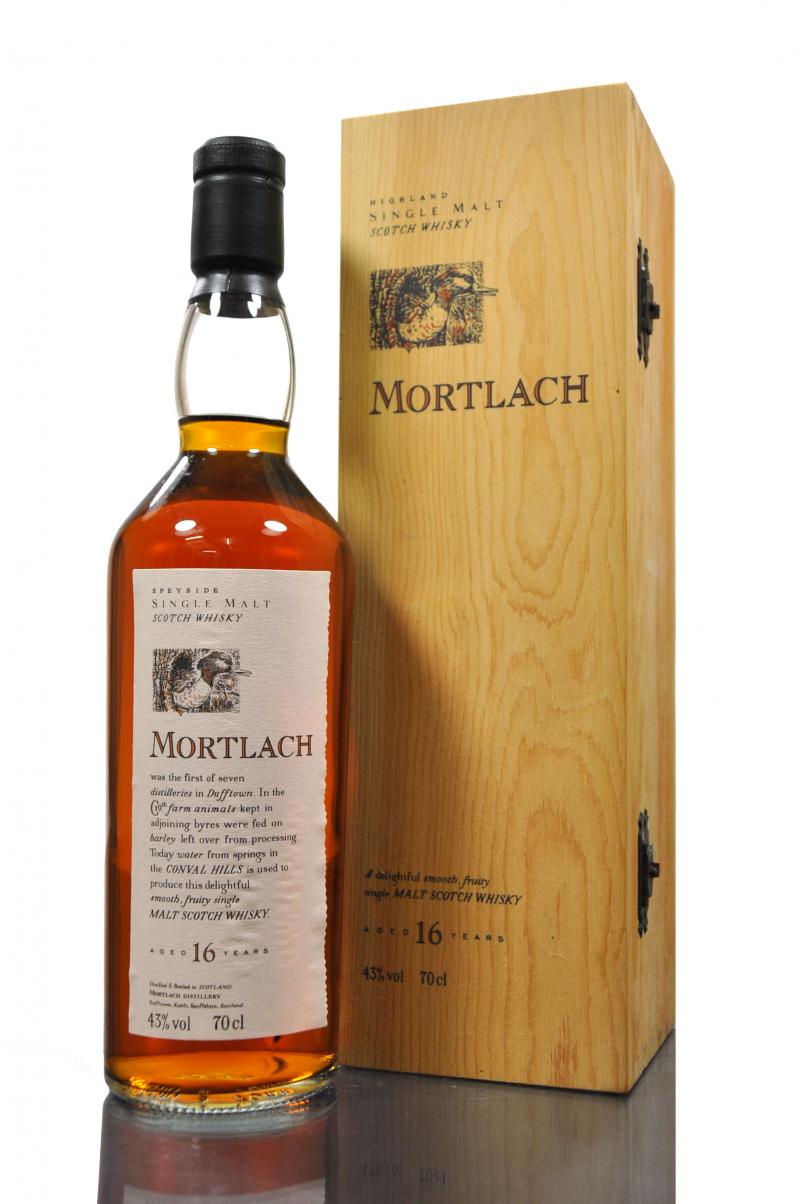 Mortlach 16 Year Old - Flora & Fauna Series - Wooden Box