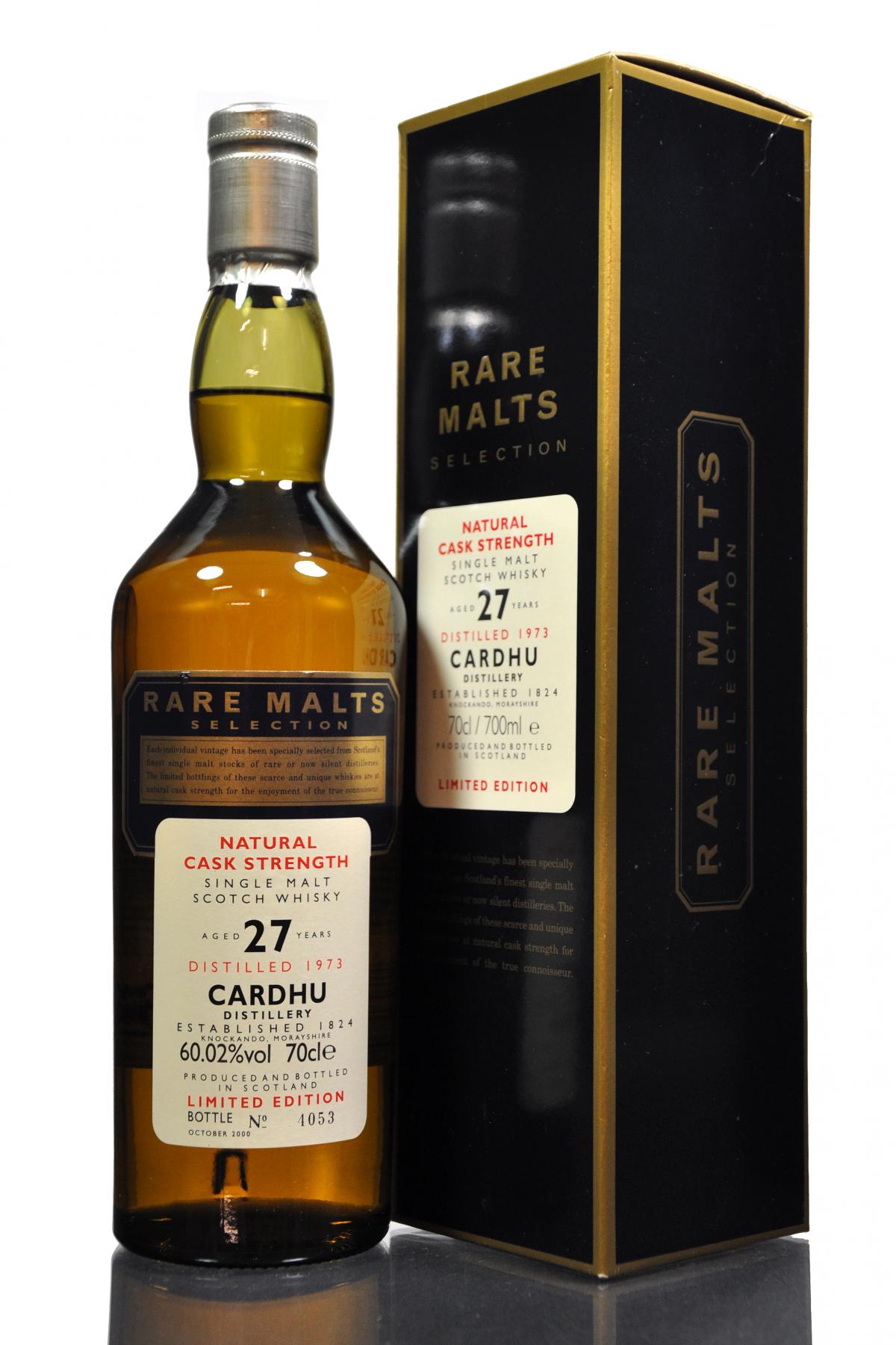 Cardhu 1973-2000 - 27 Year Old - Rare Malts 60.02%
