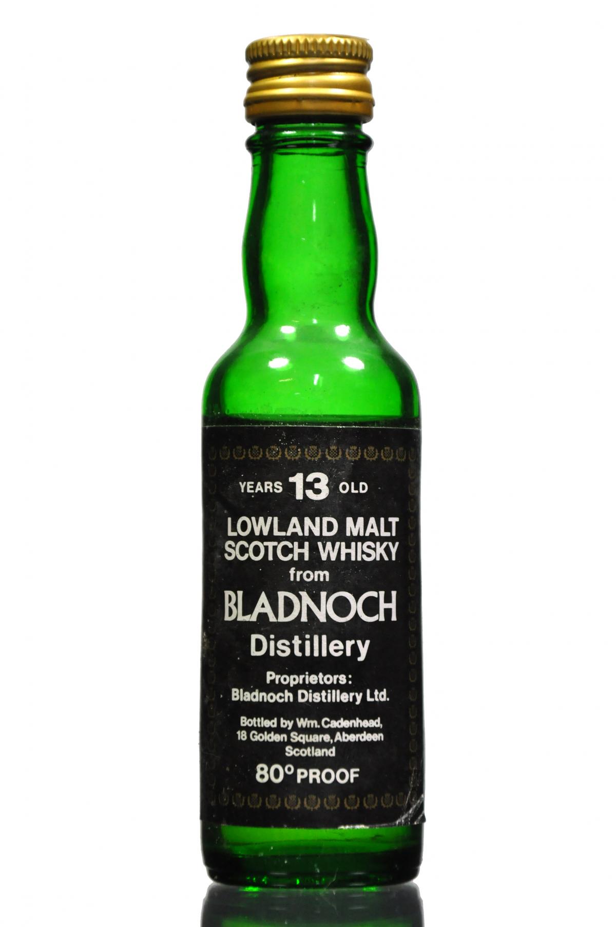 Bladnoch 13 Year Old - Cadenhead Miniature