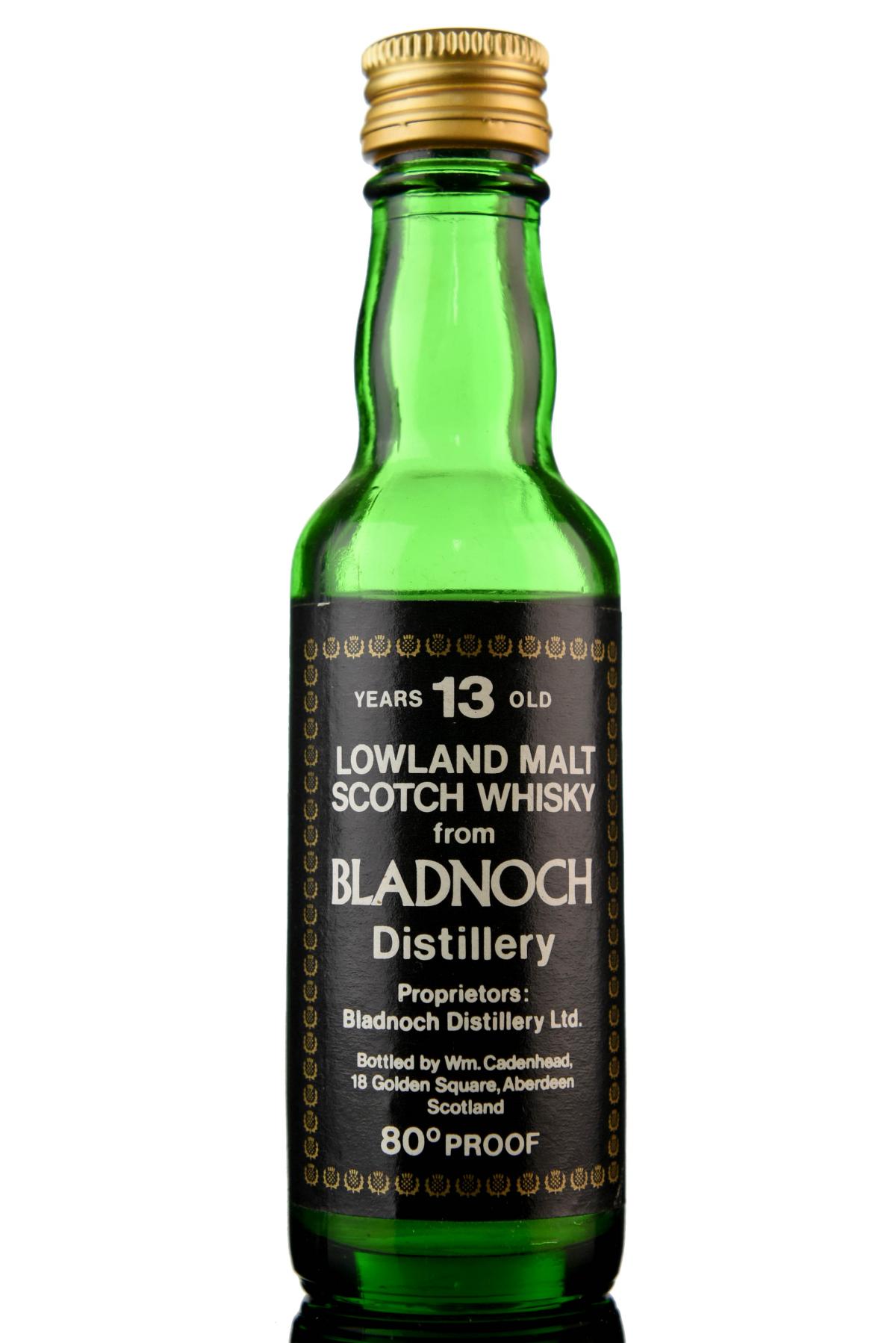 Bladnoch 13 Year Old - Cadenhead Miniature