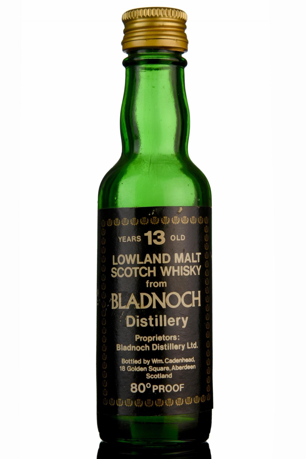 Bladnoch 13 Year Old - Cadenhead Miniature