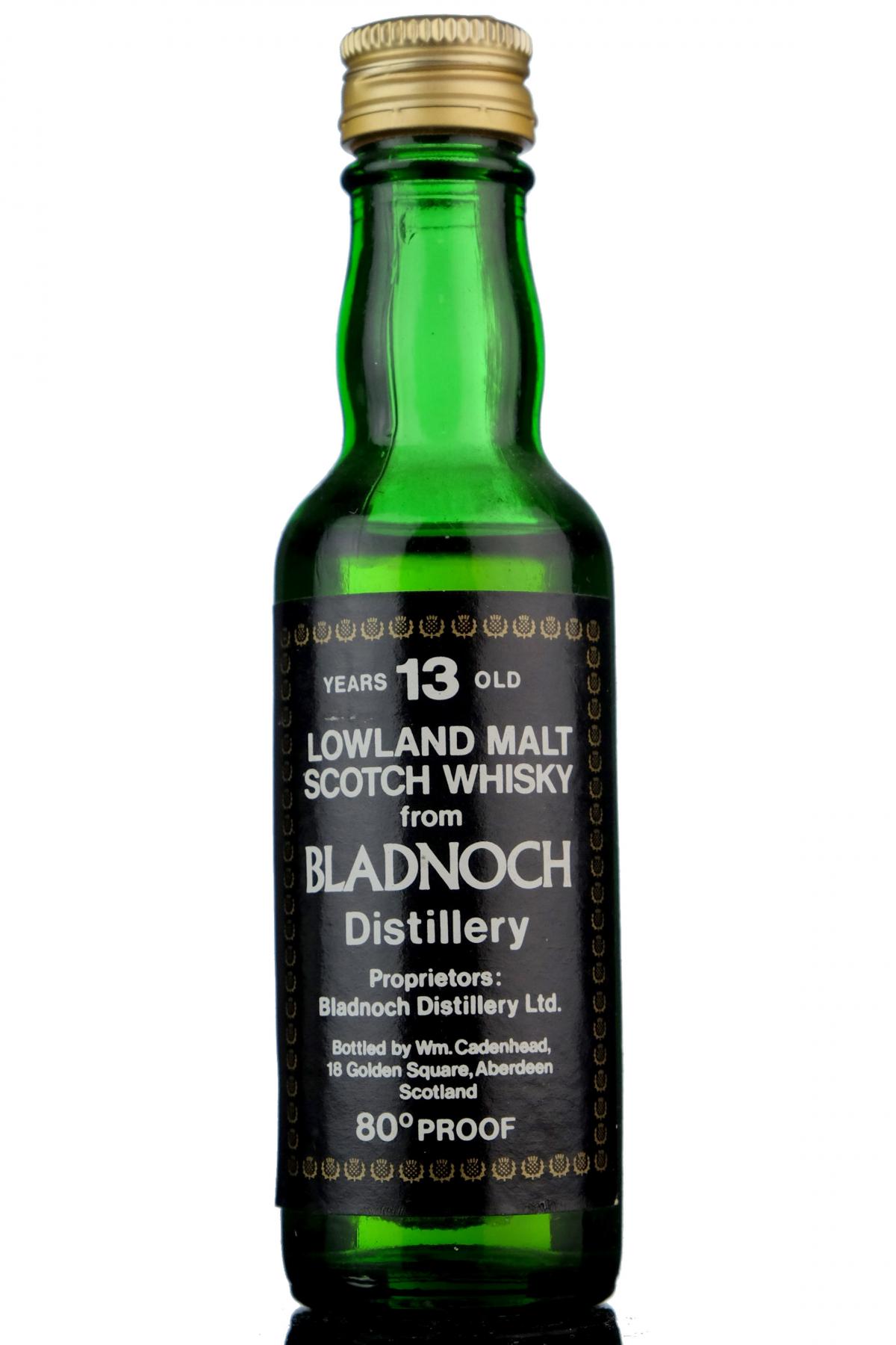 Bladnoch 13 Year Old - Cadenhead Miniature