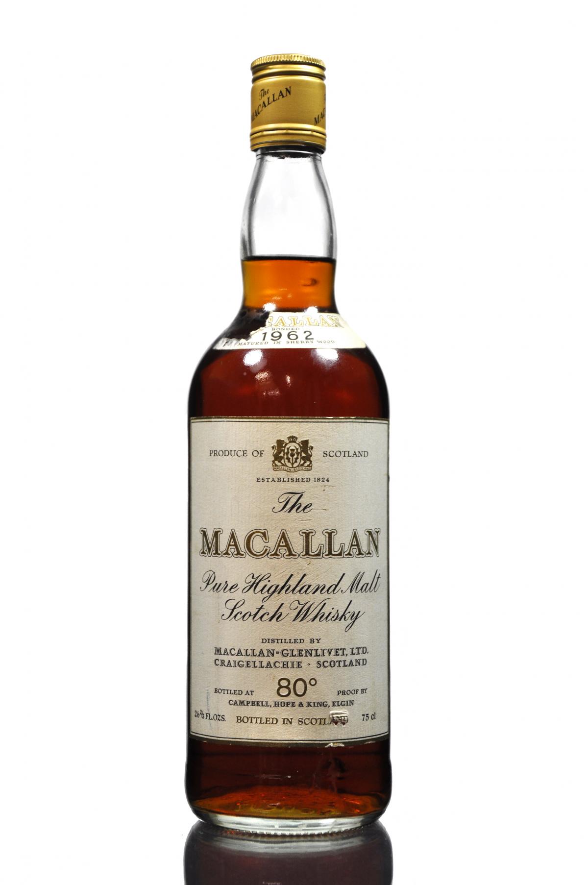 Macallan 1962 - Campbell Hope & King - 1970s