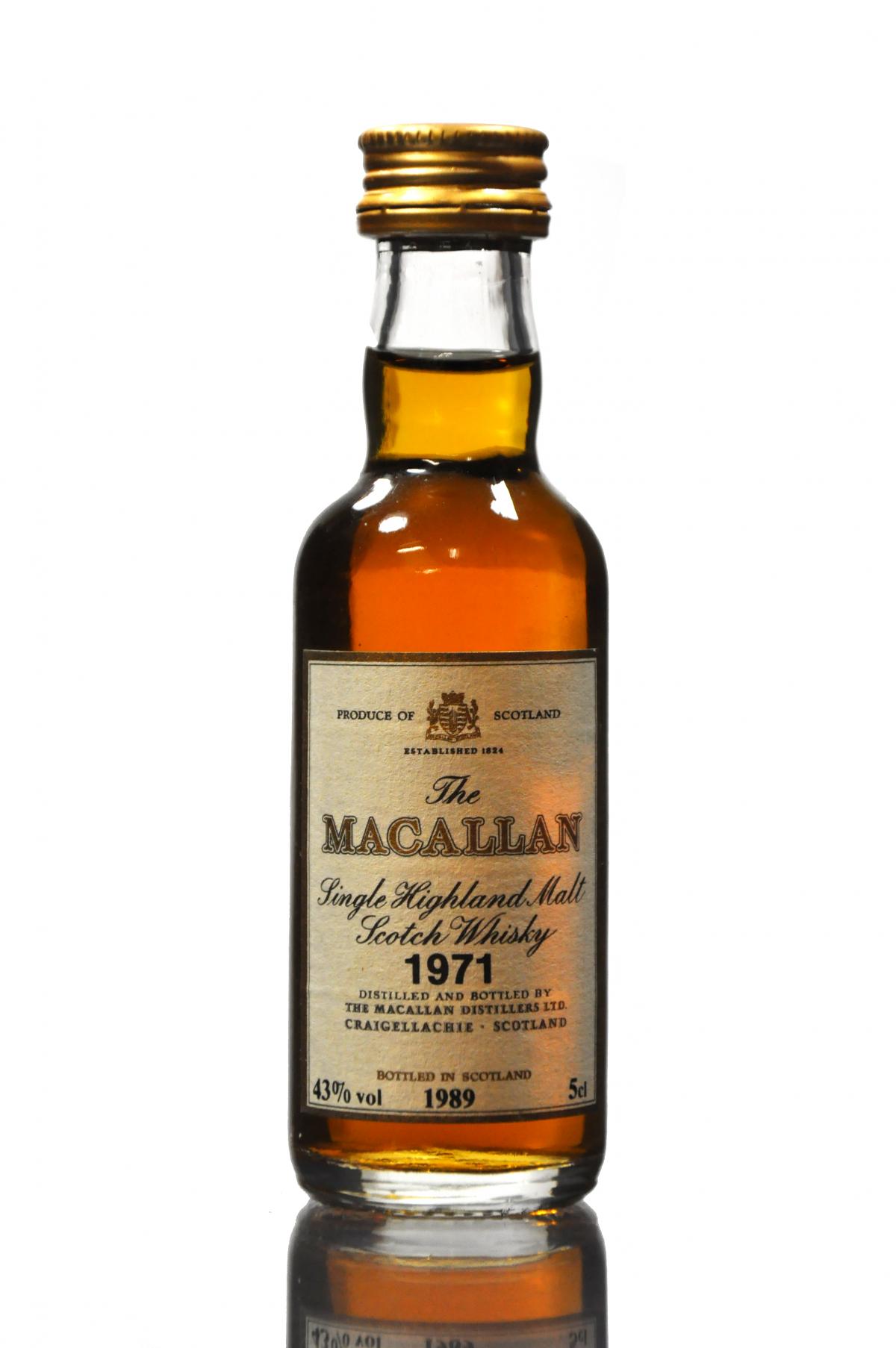 Macallan 1971-1989 Miniature