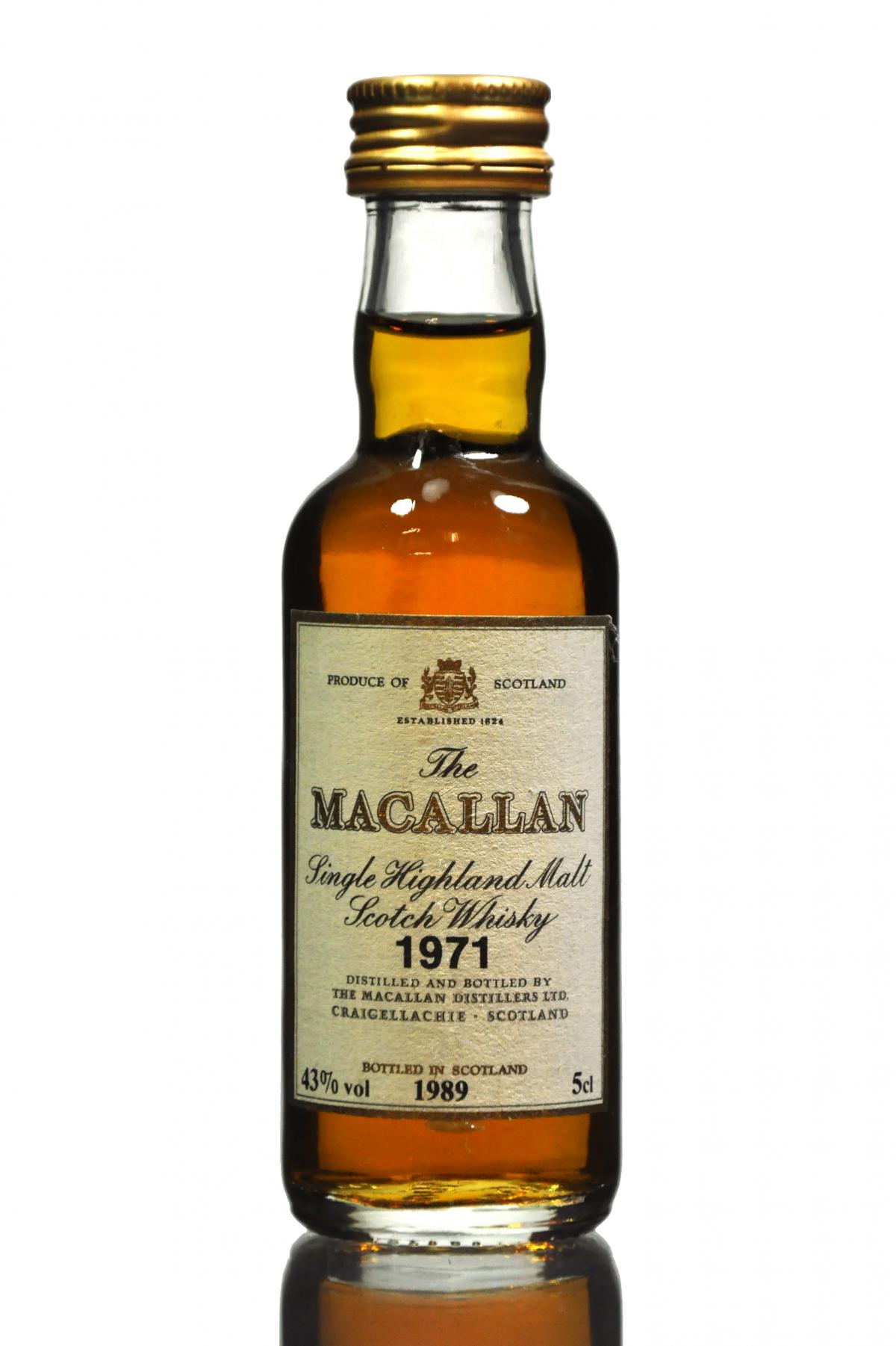 Macallan 1971-1989 Miniature