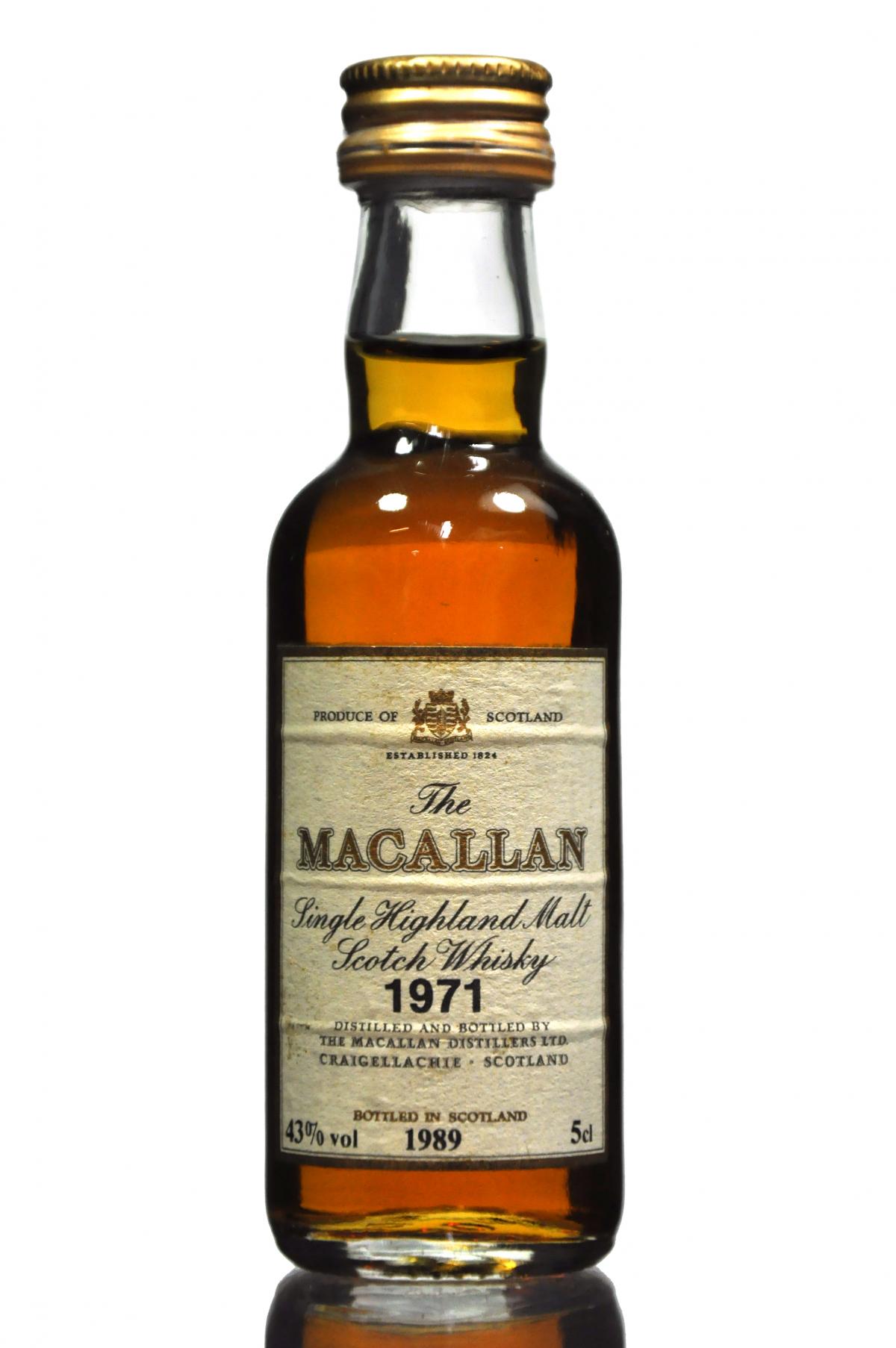 Macallan 1971-1989 Miniature