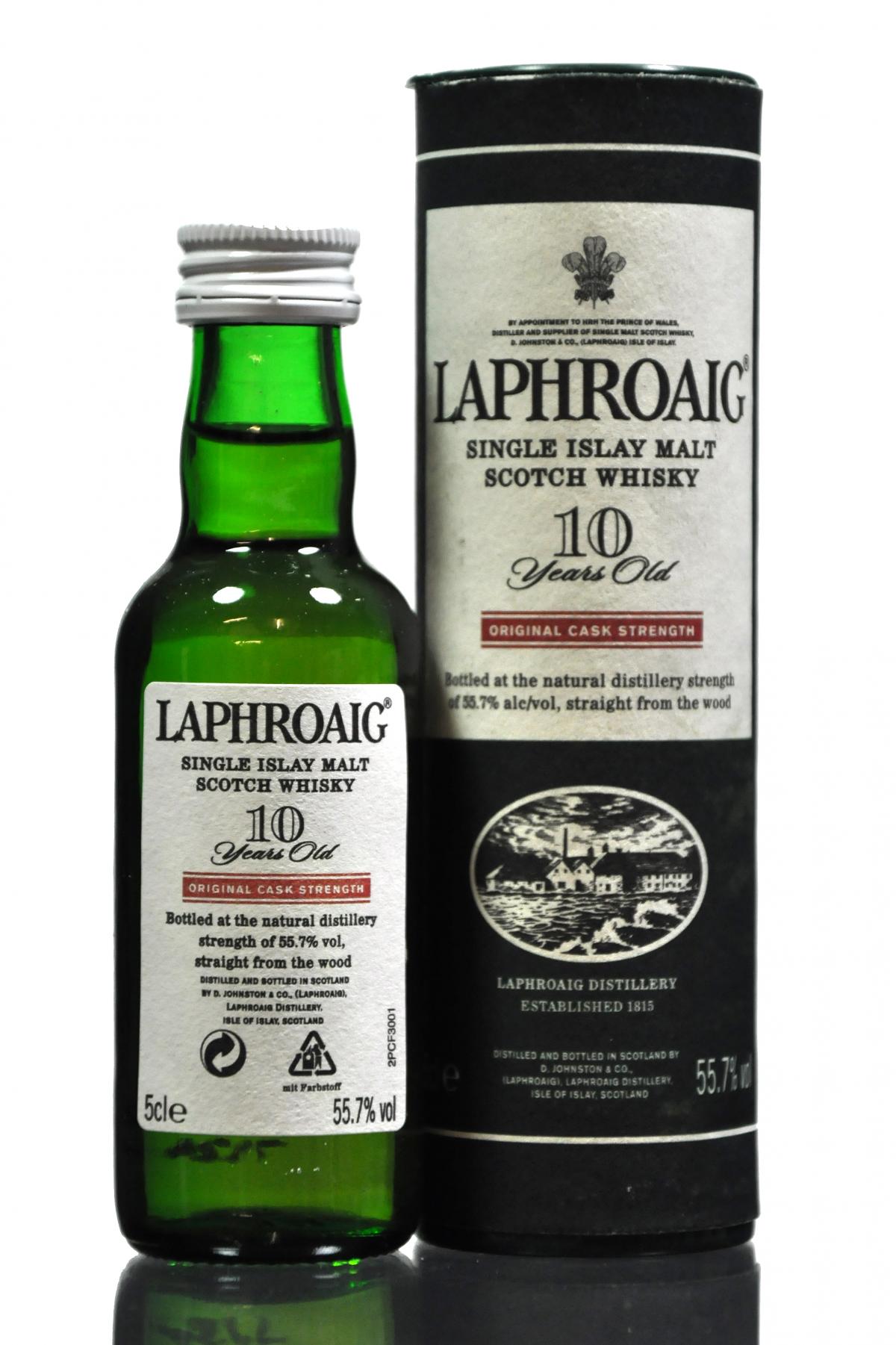 Laphroaig 10 Year Old - Cask Strength Miniature