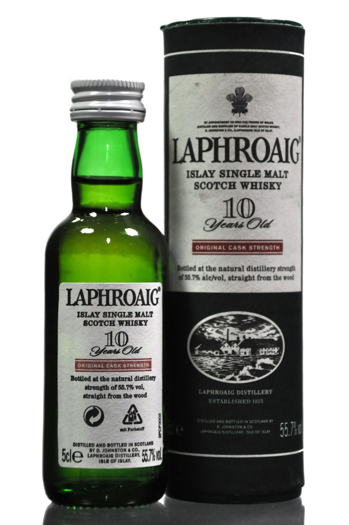 Laphroaig 10 Year Old - Cask Strength Miniature