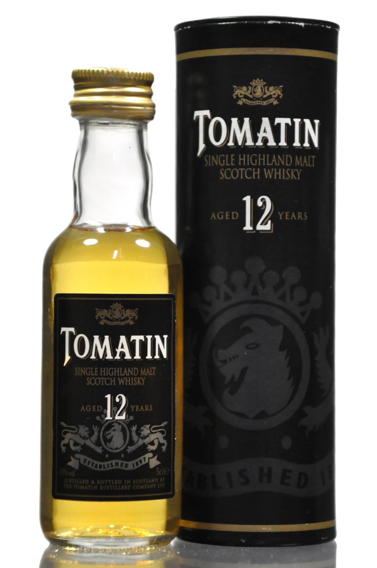 Tomatin 12 Year Old Miniature