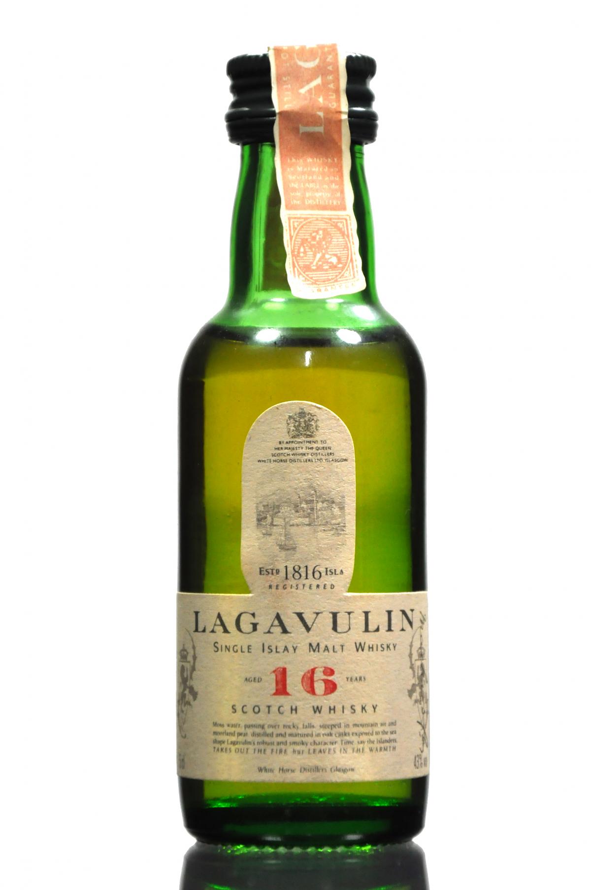 Lagavulin 16 Year Old - White Horse Miniature
