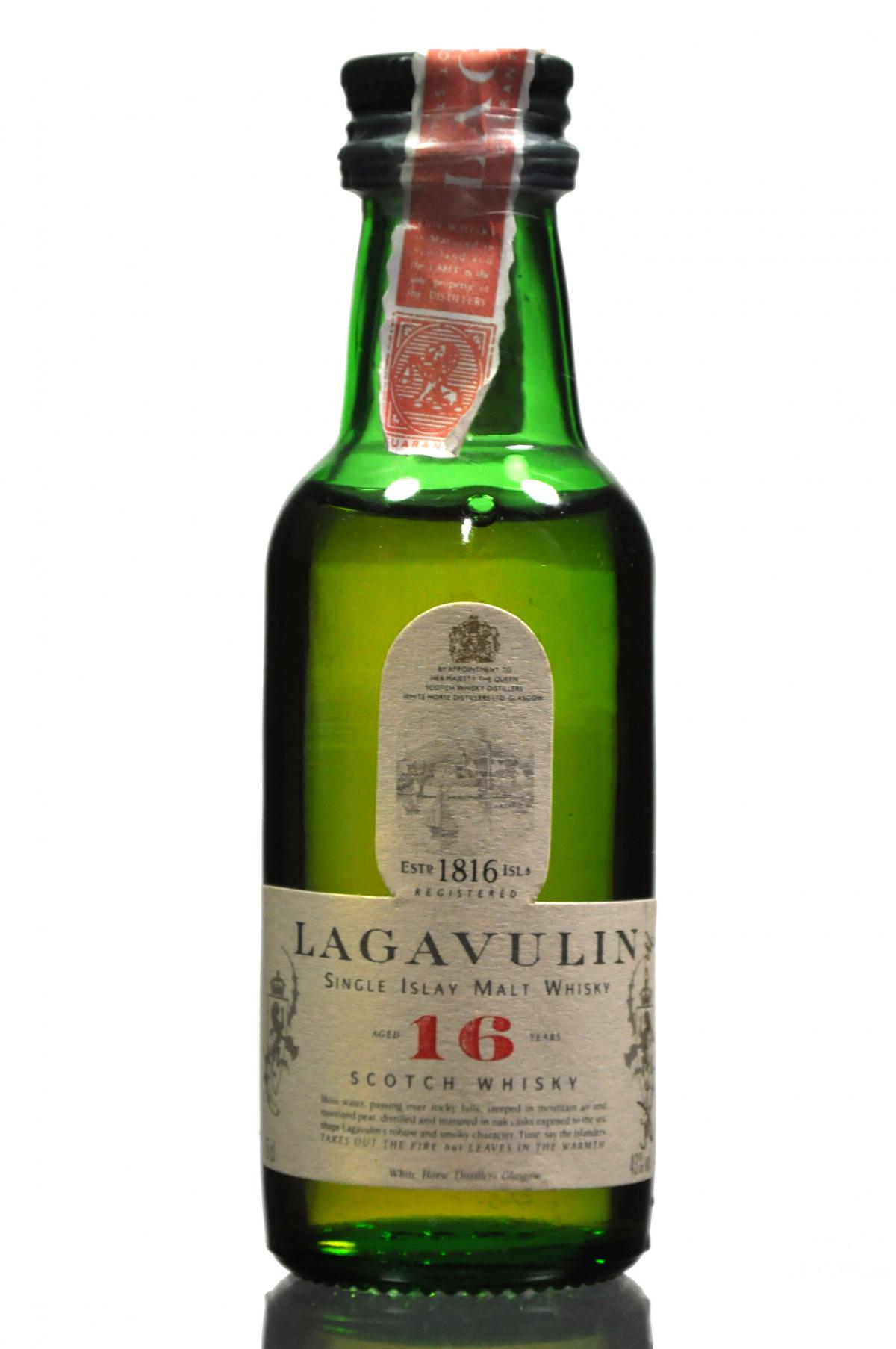 Lagavulin 16 Year Old - White Horse Miniature