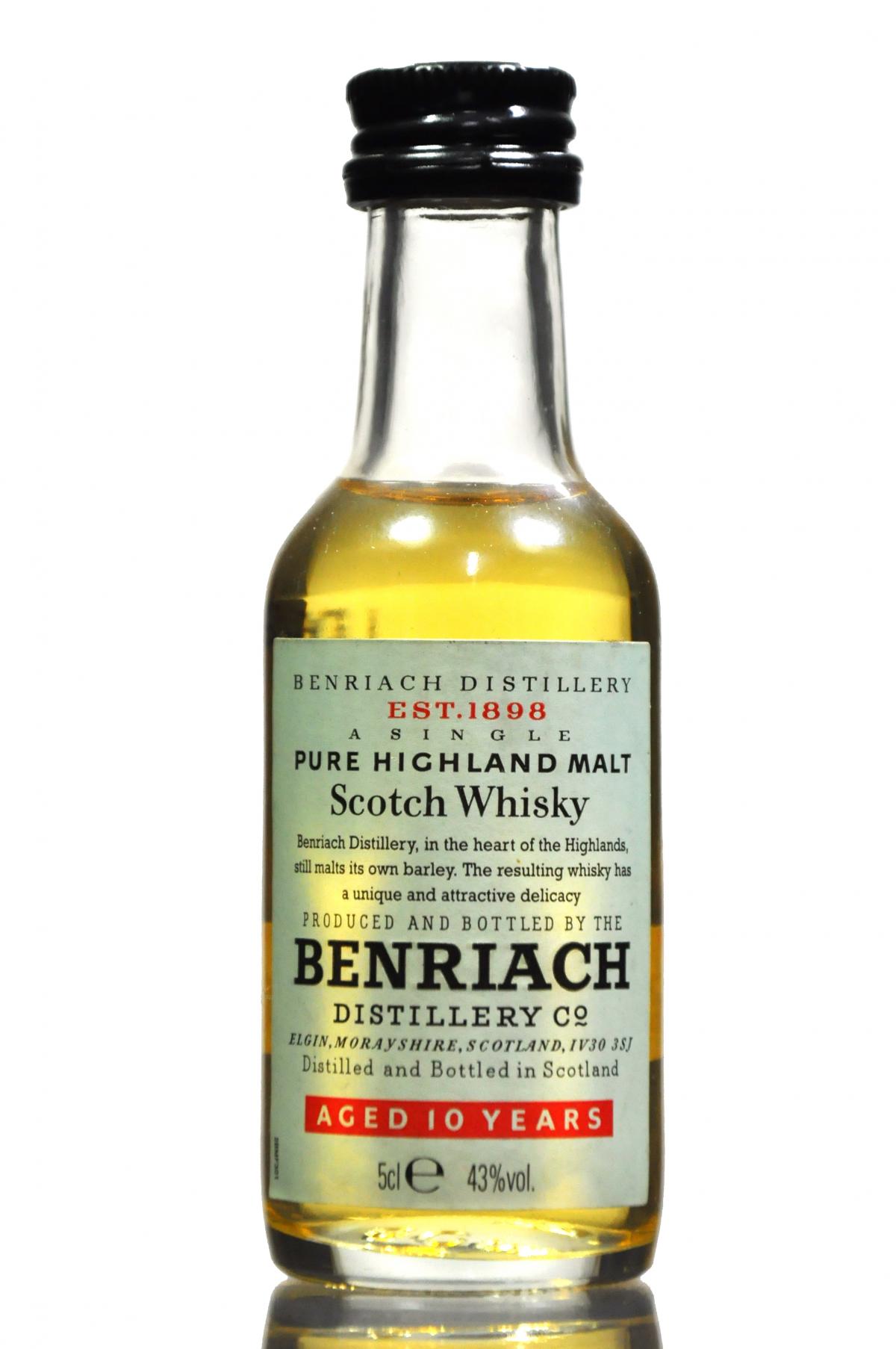 Benriach 10 Year Old Miniature