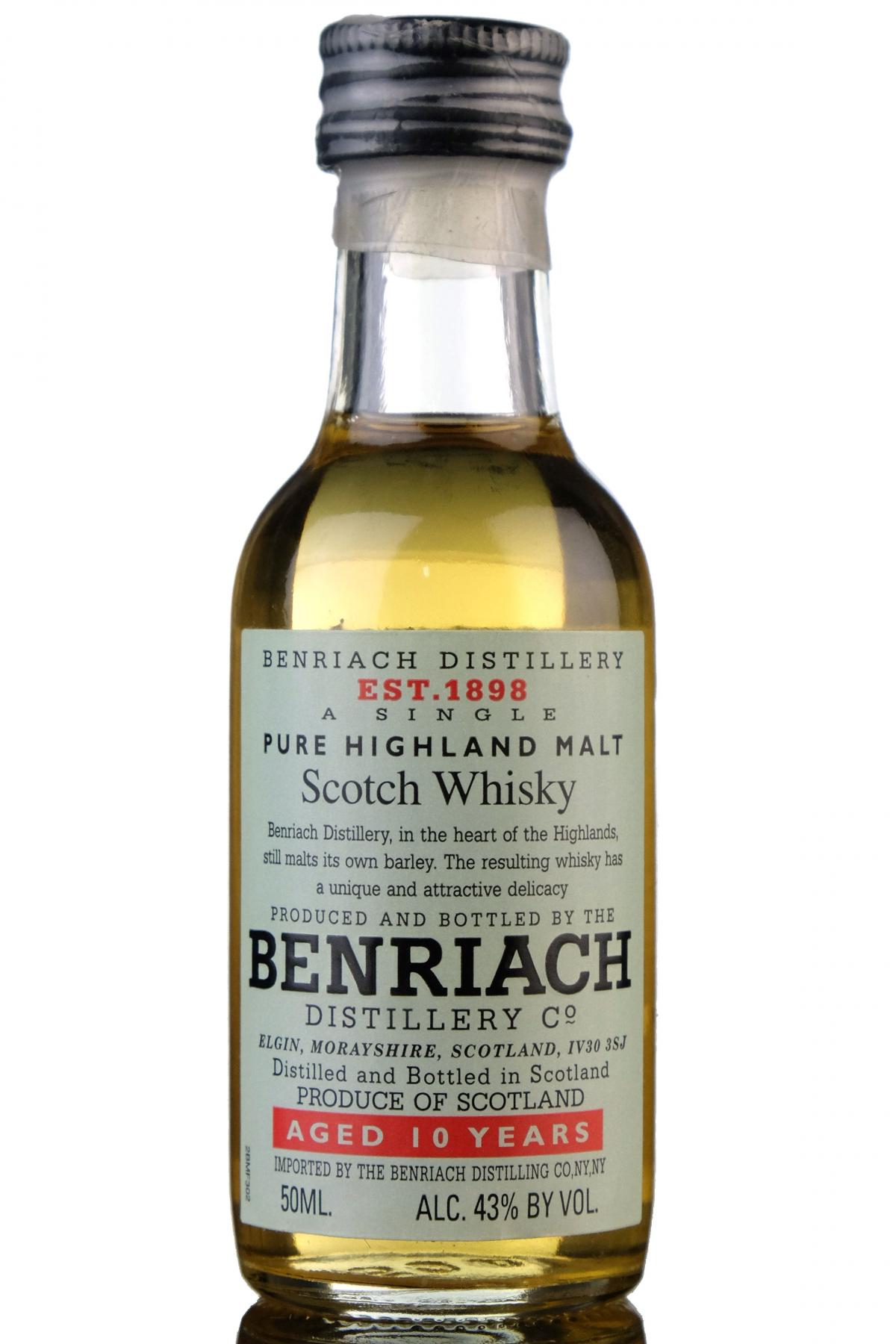 Benriach 10 Year Old Miniature