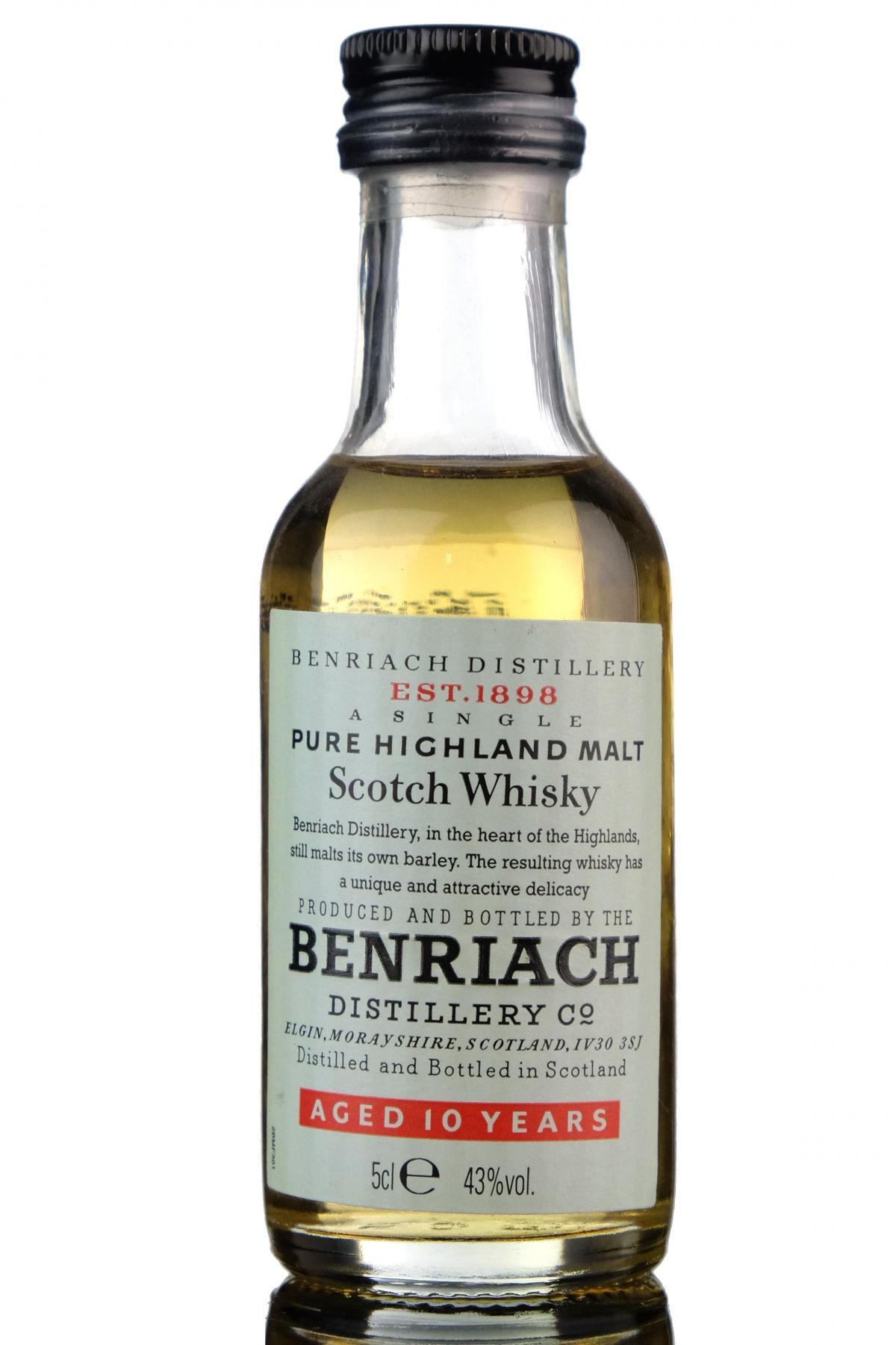 Benriach 10 Year Old Miniature