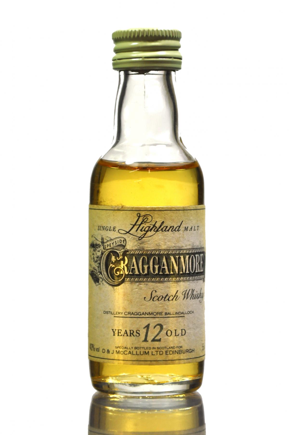 Cragganmore 12 Year Old Miniature