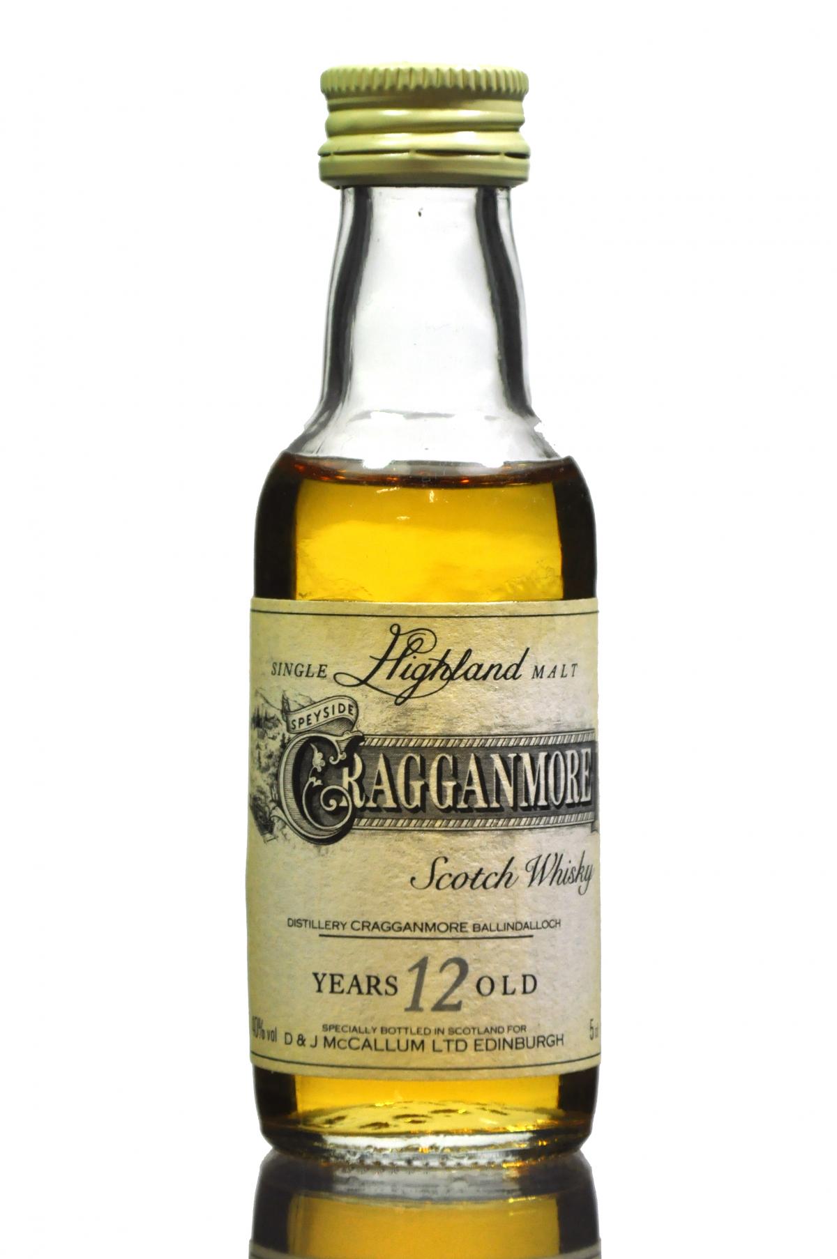 Cragganmore 12 Year Old Miniature