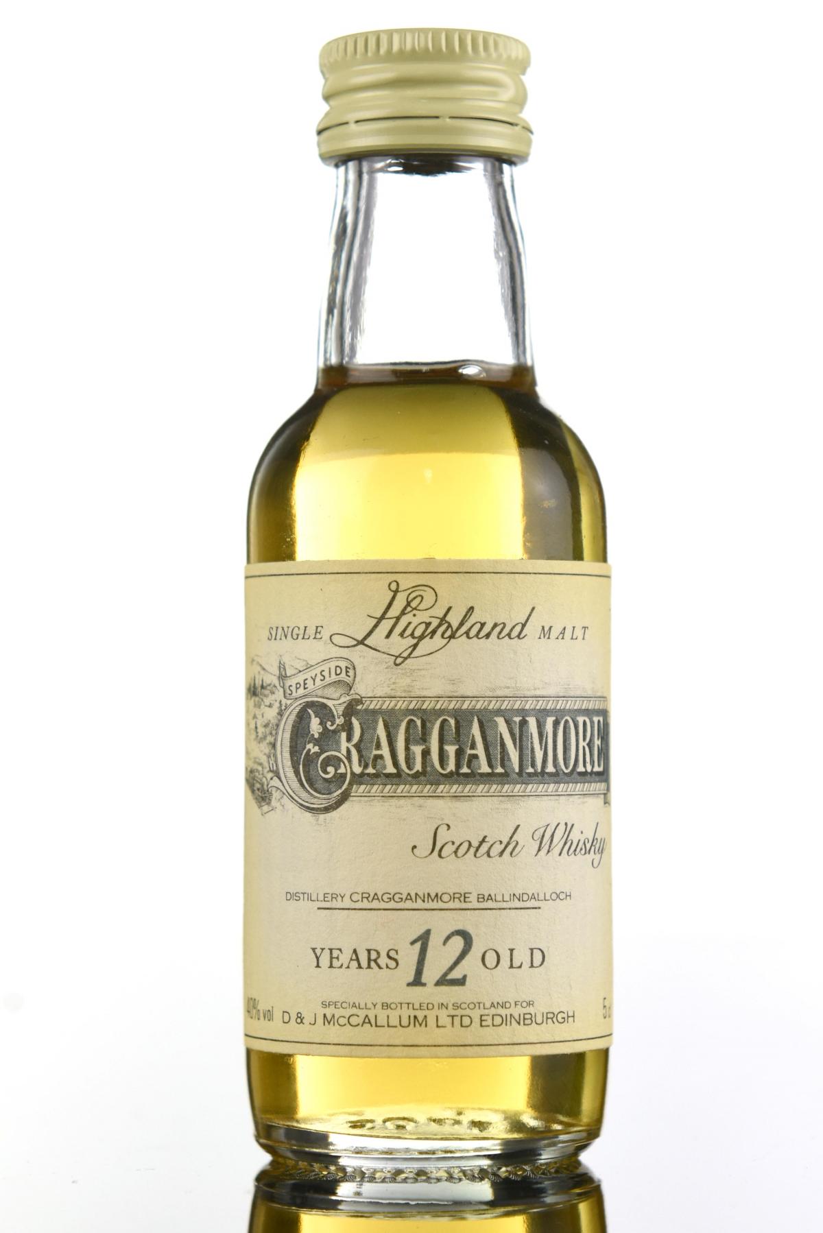 Cragganmore 12 Year Old Miniature