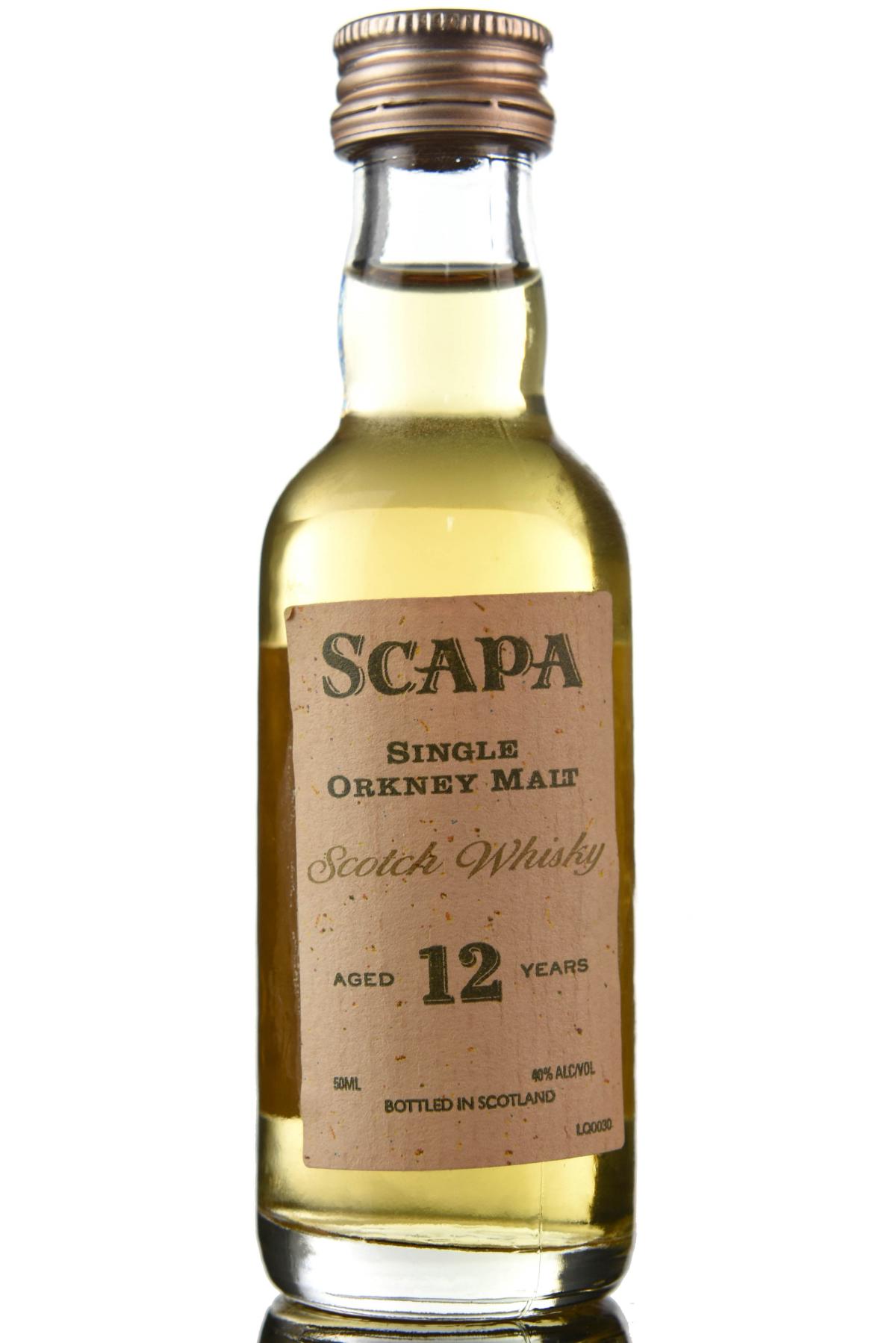 Scapa 12 Year Old Miniature