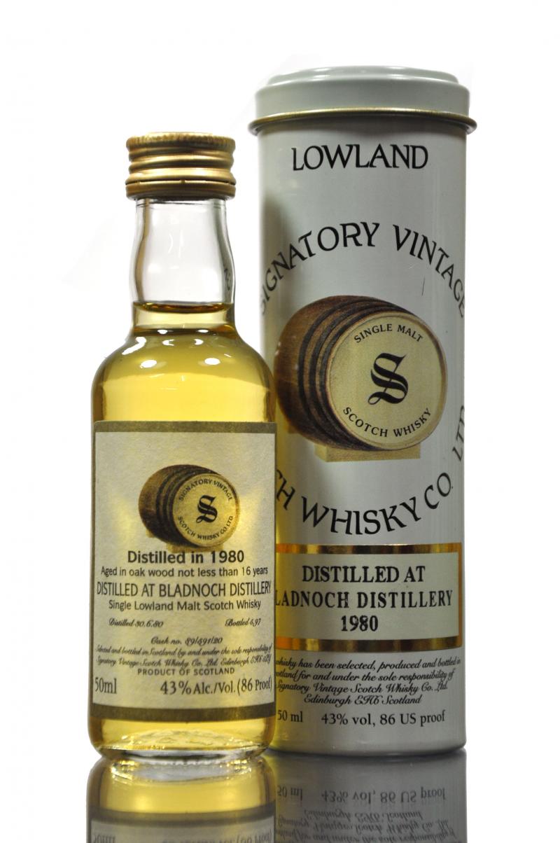 Bladnoch 1980-1997 - 16 Year Old - Signatory Vintage - Single Cask 81/591/20 - Miniature