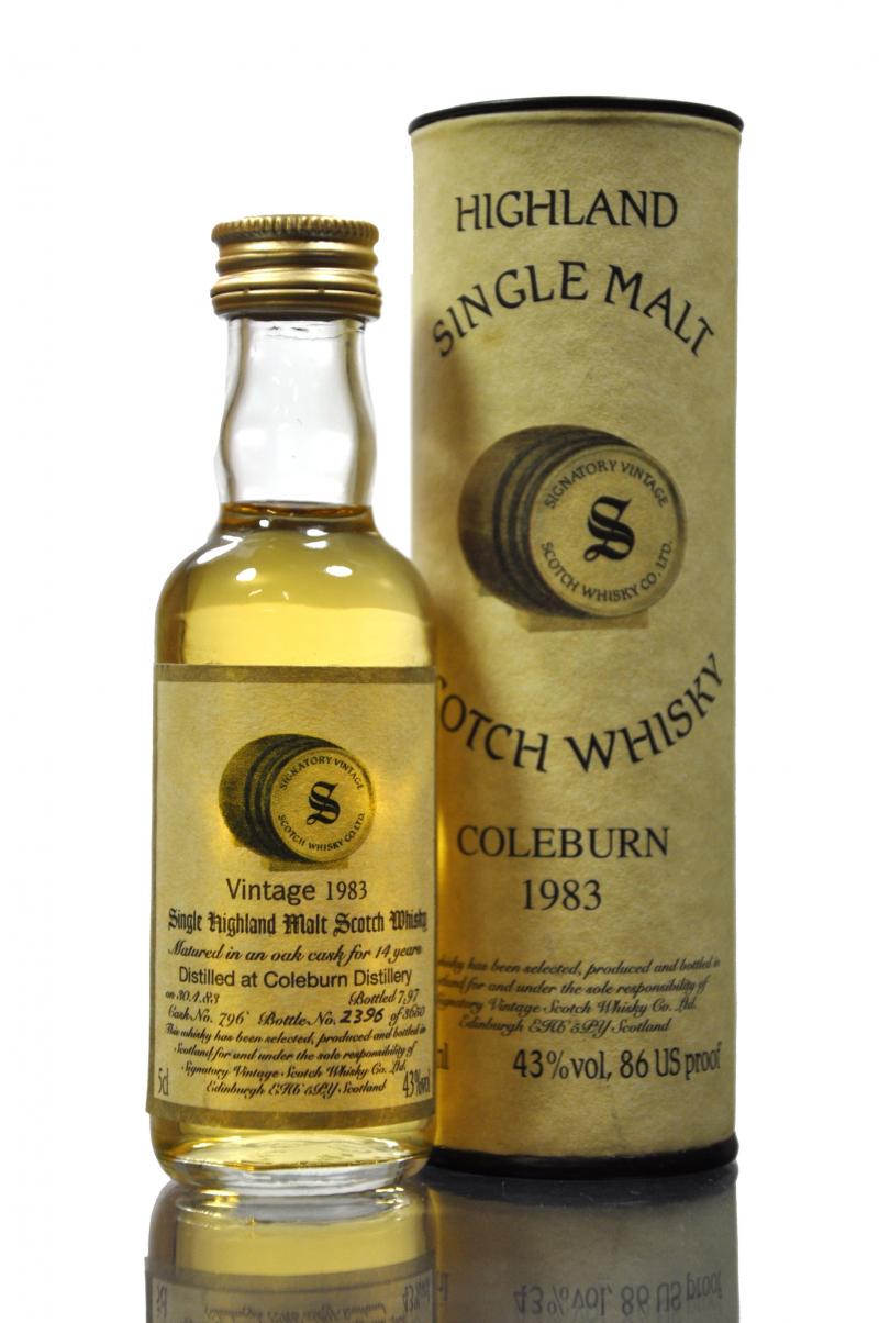 Coleburn 1983-1997 - 14 Year Old - Signatory Vintage Miniature