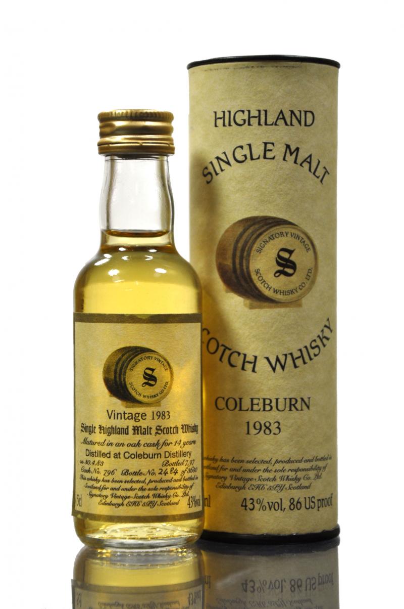 Coleburn 1983-1997 - 14 Year Old - Signatory Vintage Miniature