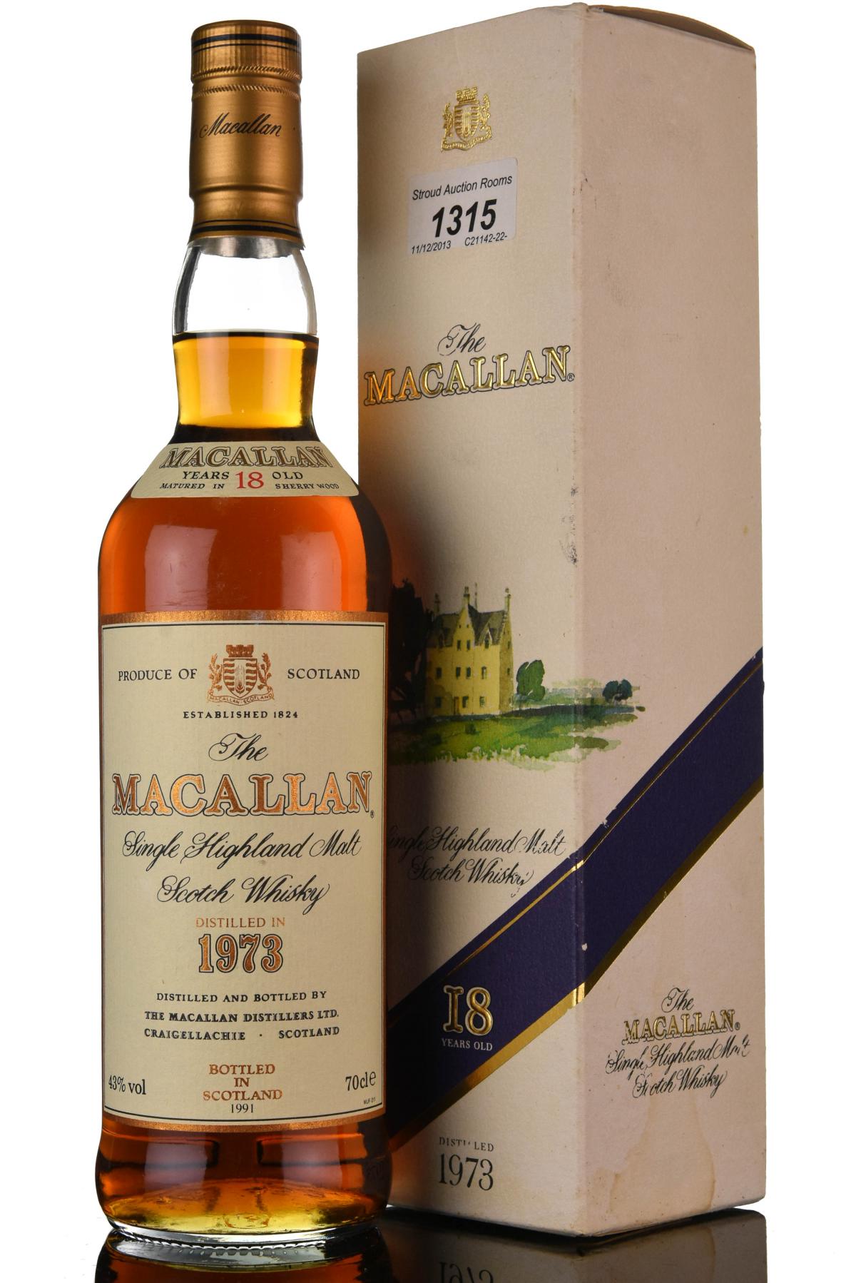 Macallan 1973-1991 - 18 Year Old