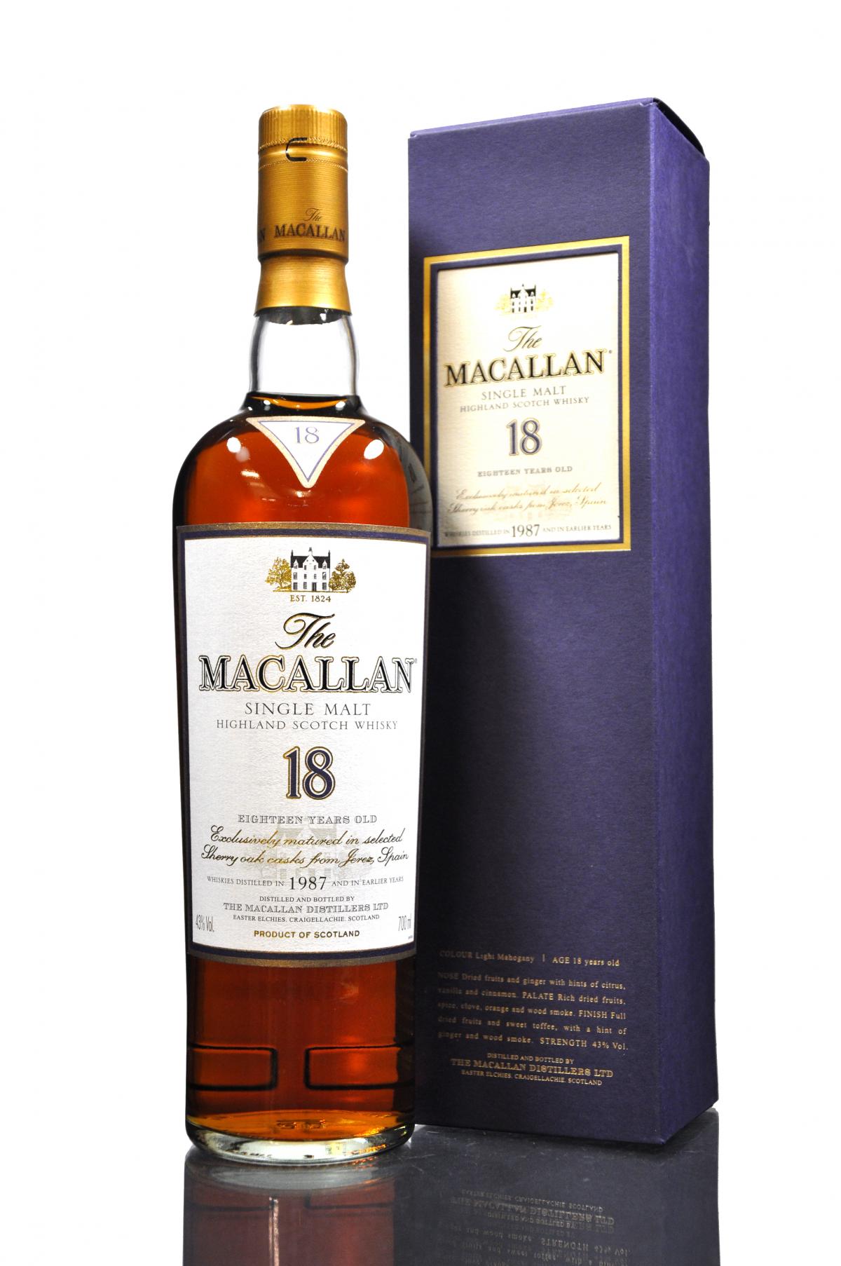 Macallan 1987 - 18 Year Old
