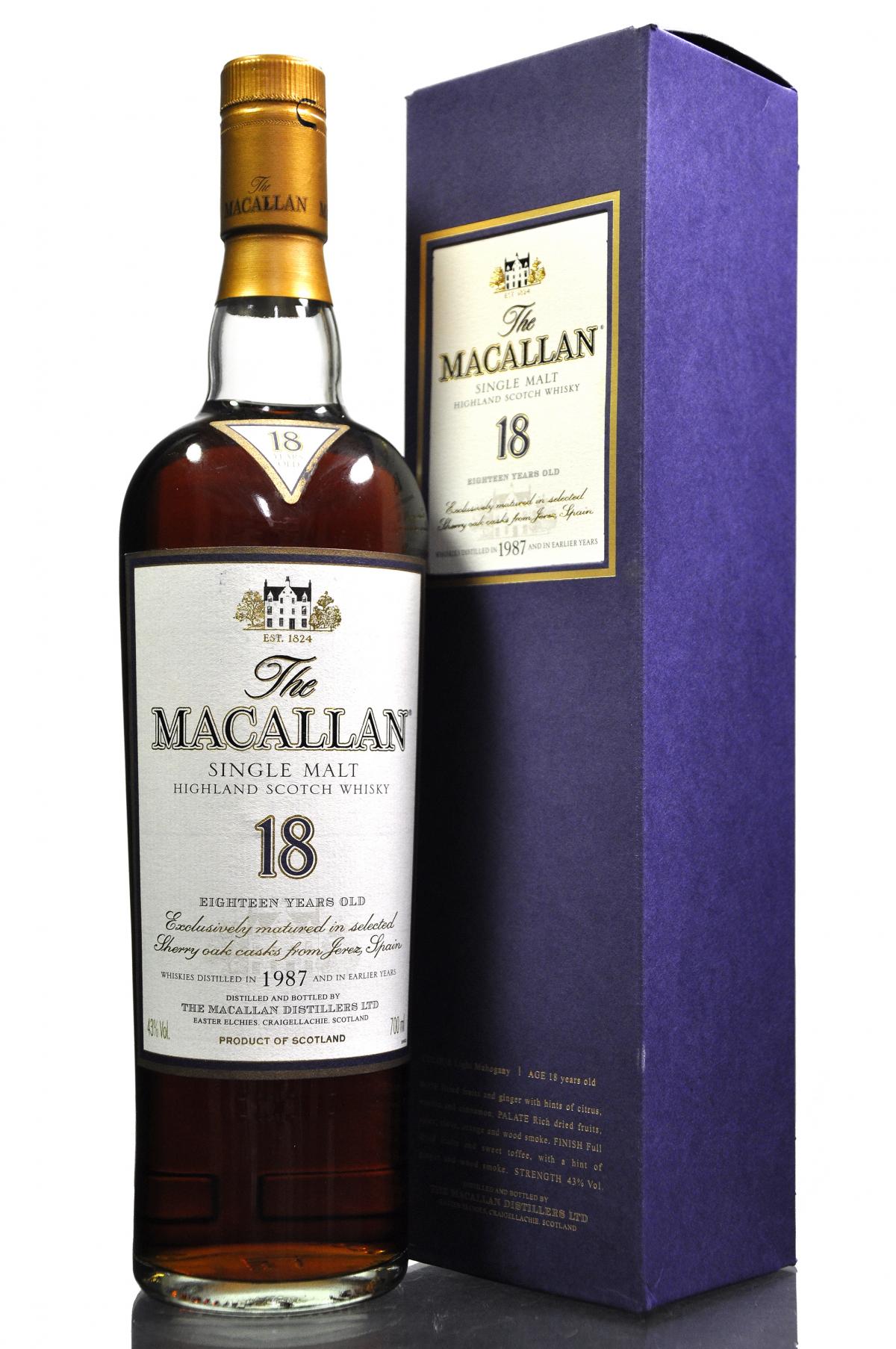 Macallan 1987 - 18 Year Old