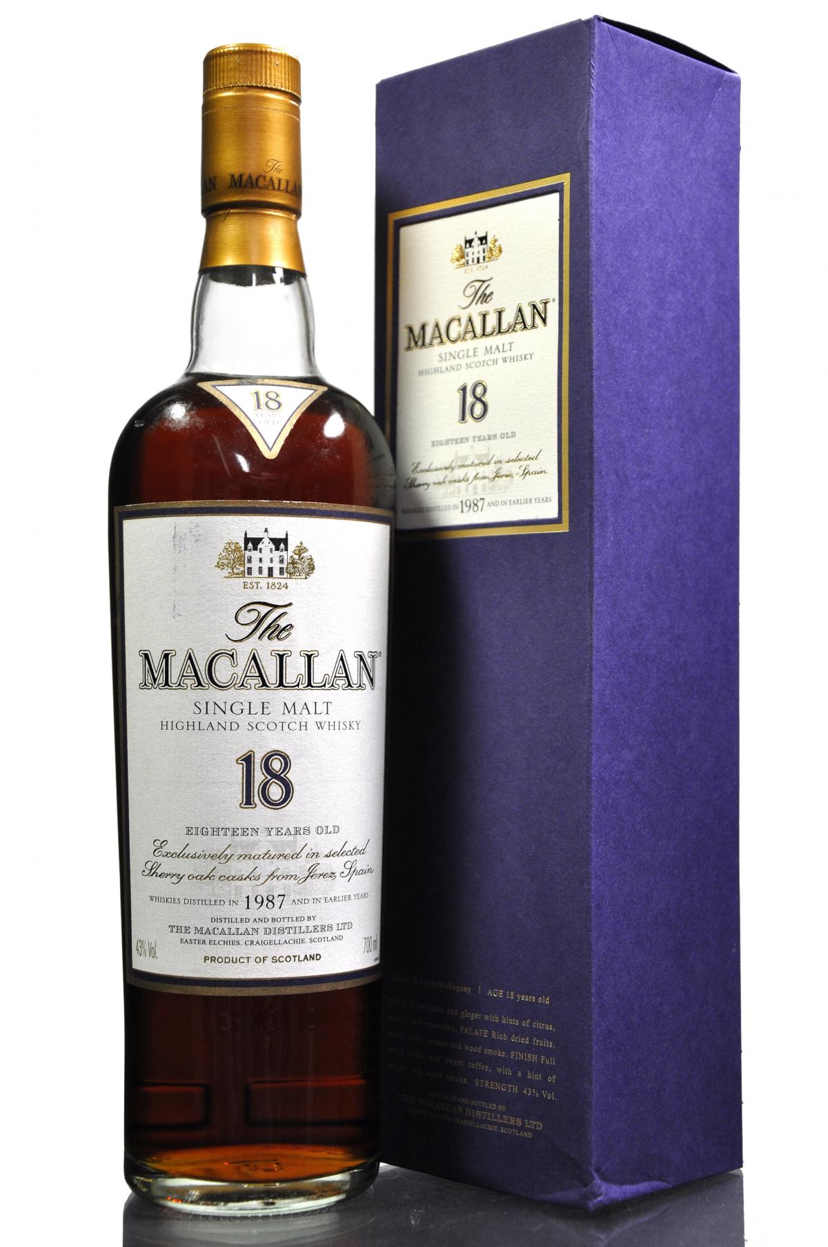 Macallan 1987 - 18 Year Old