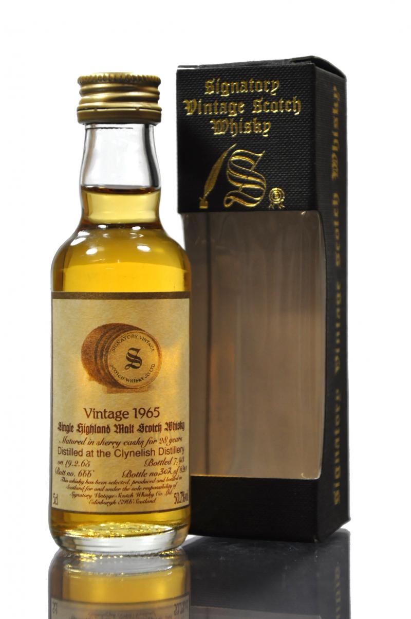 Clynelish 1965-1993 - 28 Year Old - Signatory Vintage - Single Cask 666 - Miniature
