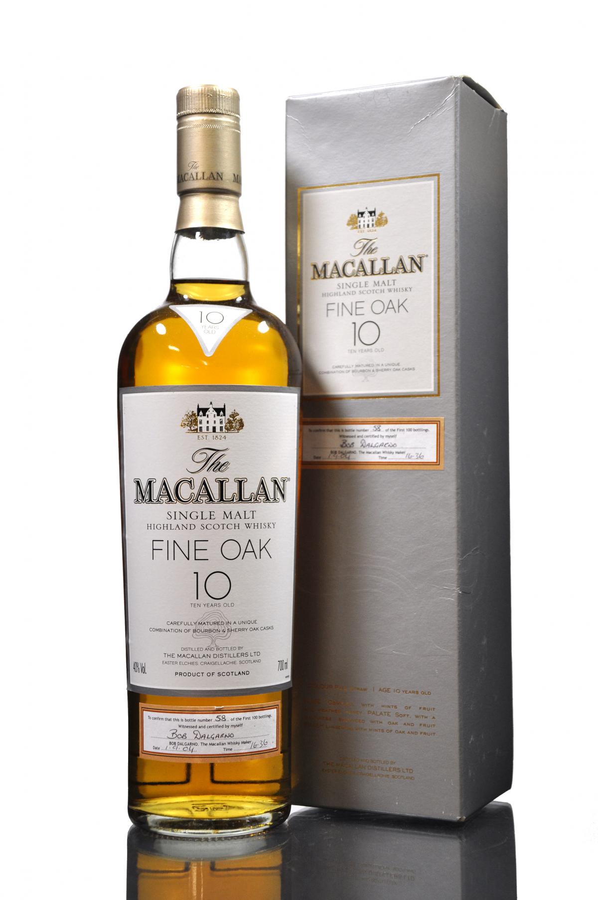 Macallan 10 Year Old - 1st 100 Bottles
