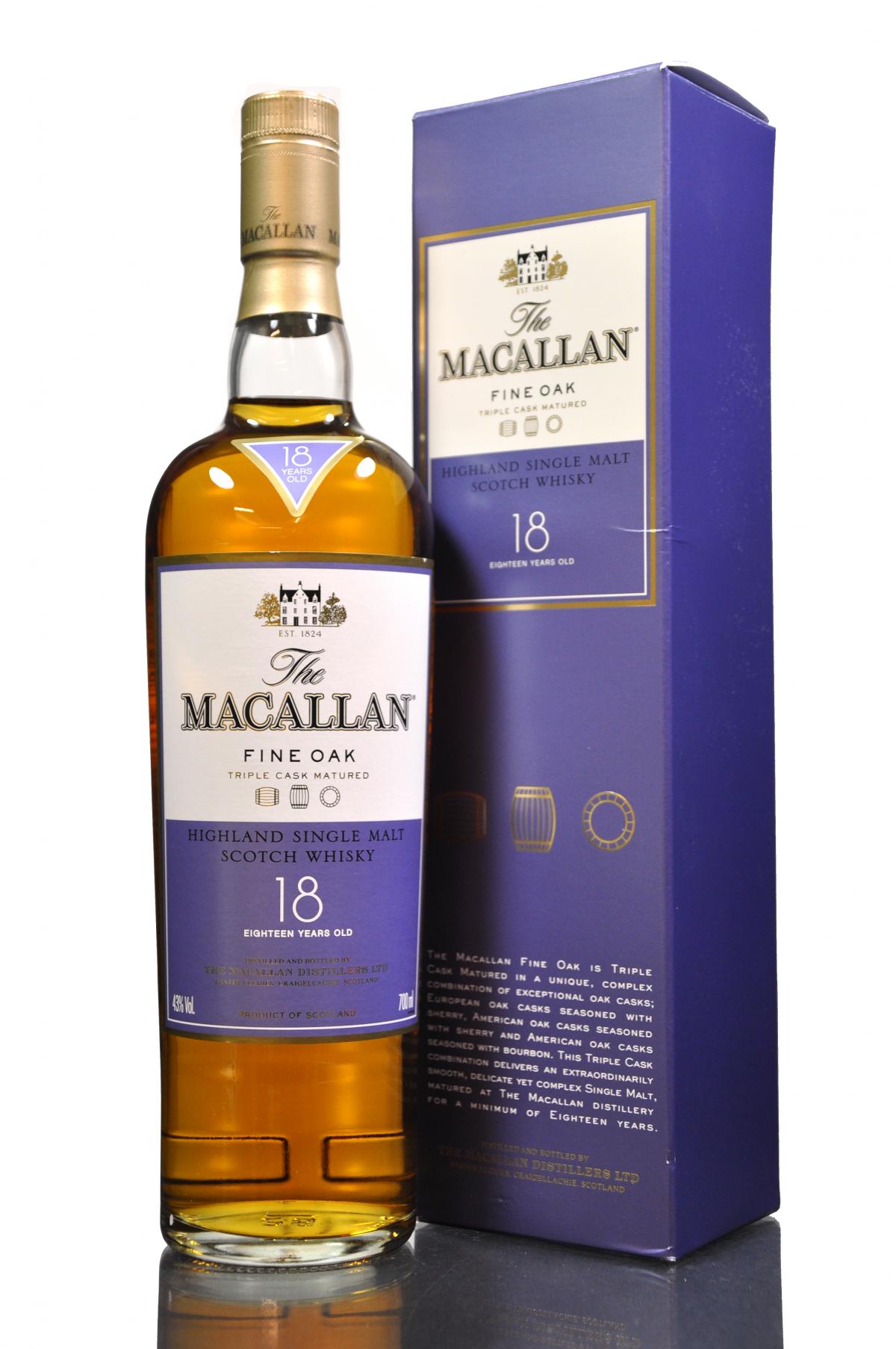 Macallan 18 Year Old - Fine Oak