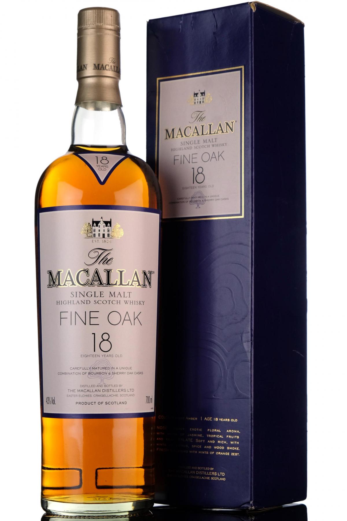Macallan 18 Year Old - Fine Oak